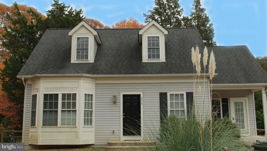 Water view/oriented cape situated in Queen Anne's Co. just mins. from Chestertown or Centreville, close to Rts. 213 & 301. Built in 2007, this home boasts granite counter tops in the large open kitchen; hardwood floors; cozy fireplace; main level master with a Jacuzzi bath; bright windows; and a comfortable deck overlooking the large fenced yard. Short Term Rental Considered.