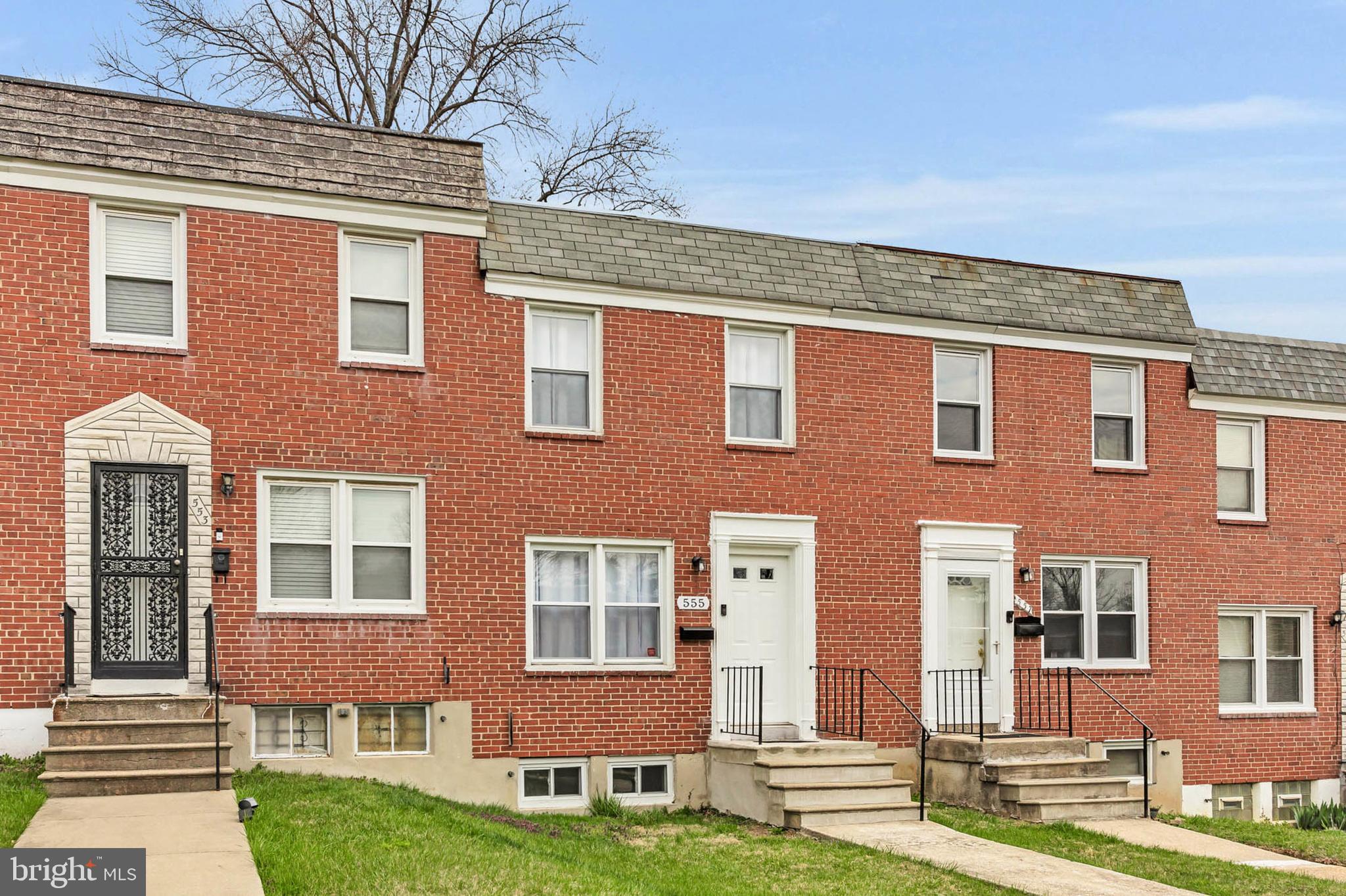 This recently updated 2-bedroom, 1-bathroom brick townhome is located in the desirable Norwood Heights neighborhood! As you enter, you'll be greeted by abundant natural light, fresh new flooring, a newly painted interior, and ample space for family gatherings. The main floor features a spacious living room, dining room, and kitchen. The kitchen is equipped with plenty of cabinetry and counter space, newer appliances, and a stainless steel sink. Upstairs, you'll find a generously sized primary bedroom with double closets, a roomy secondary bedroom with walk-in closet, and a full bathroom. The lower level offers additional living space, including a large finished family room, laundry area, and storage, with a walk-out to the fenced yard. Step outside from the main floor to a yard full of potential. With convenient off-street parking and a rear parking pad, this charming home is both practical and inviting. Ideally located near shopping, dining, and major commuter routes, this property offers a fantastic opportunity for first-time homeowners seeking both comfort and convenience. Please confirm with the county and title attorney the ground rent redemption amount!!