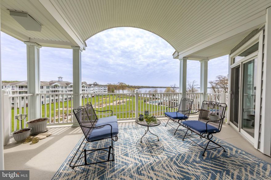 *BACK ON THE MARKET - BUYERS DEAL FELL THROUGH*Welcome to 4700 Water Park Drive -Unit Q - Located in The Shores at Waters Edge*There is no other development in Harford County like it! Situated in a private gated community, Waters Edge provides residents with a waterfront lifestyle overlooking the Bush River with an abundance of resort style amenities*Featuring 2 bedrooms, 2 full bathrooms, over 1800 sq ft of living space & beautiful views from every room*Upon entering the condo, the open concept layout offers a clear view of the living space that connects the entryway,  kitchen, dining room & living room areas*The primary bedroom is complete with 2 walk in closets, a large attached bathroom with a double vanity, jetted soaking tub & separate shower & a cozy sitting area with direct access to the covered balcony*Privately located on the other side of the condo, bedroom #2 offers its own access to the balcony & a 2nd full bathroom*The generous sized living room showcases custom moldings and coffered ceilings, opening to the waterfront balcony and an adjacent dining room perfect for entertaining*The large eat-in kitchen includes all appliances, tons of cabinet space & plenty of room for a kitchen table to gather around*This home also offers 2 assigned garage parking spaces & an extra storage space conveniently located next to the elevator*Residents enjoy exclusive access to the community clubhouse, fitness room, pool, scenic walking paths, putting green & sandy beach area with pier*Don't wait, this condo is a rare find* Start enjoying the condo/waterfront lifestyle you've always dreamed of!