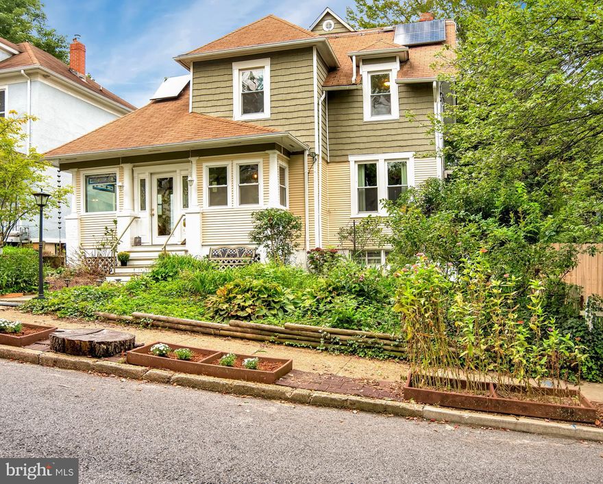 Beautiful Bungalow home full of charm and character.  Featuring newly refinished wood floors, plenty of natural lighting through out the house, spacious yard for entertaining, gardening and relaxing. A bonus third floor level that would make a great office space or private suite. Solar panels have been installed providing a 100% clean, renewable  energy source to the property. The basement provides a generous amount of space for storage ,crafting or a workshop. This home was lovingly cared for and displays the fine work of a  skilled craftsman. Conveniently located on a quiet street in the great City of Mount Rainer.  Easy access to Metro Bus/rail. Less than a mile from the north east DC line and a short ride to Hyattsville, MD.