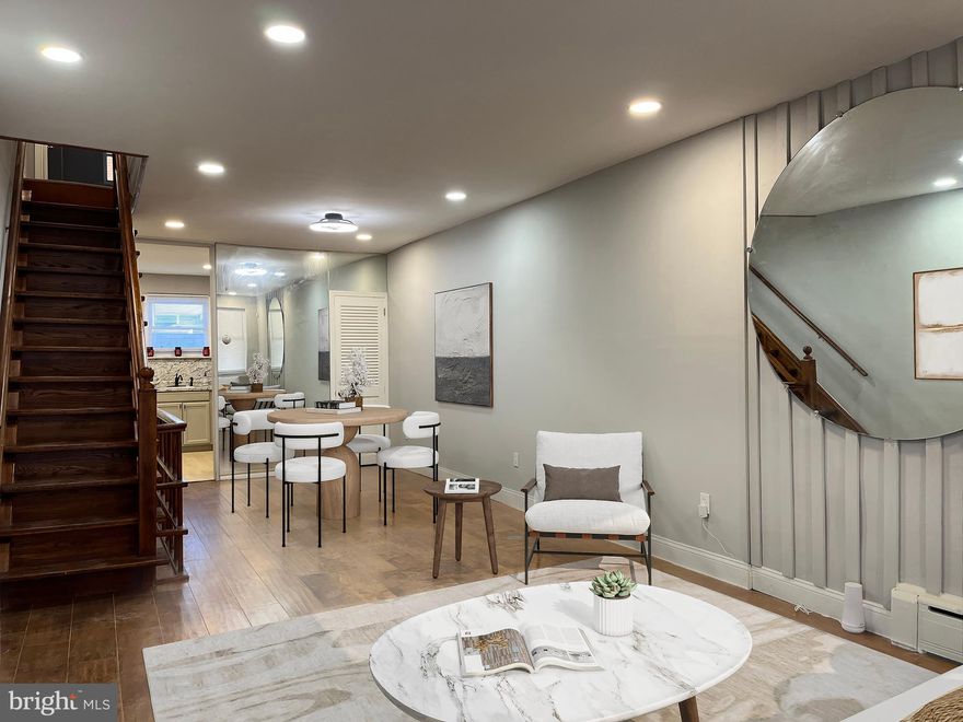 Lovely starter home in heart of South Philadelphia . Modern updates with original neighborhood charm, including new roof. Nestled on a quiet, residential block that is walking distance from Passyunk’s award-winning shops, restaurants, cafés, and parks.  This home features 3 bedrooms with 1 and half bath.  Enter is your formal living room, dining room, and kitchen with new flooring and lighting.  2nd floor features 3 bedrooms with full bath.  Semi finish basement with powder room.   Strategic locations with convenience access to all major transportation, sports complex, live Casino, Broad street corridor and Passyunk square shops.