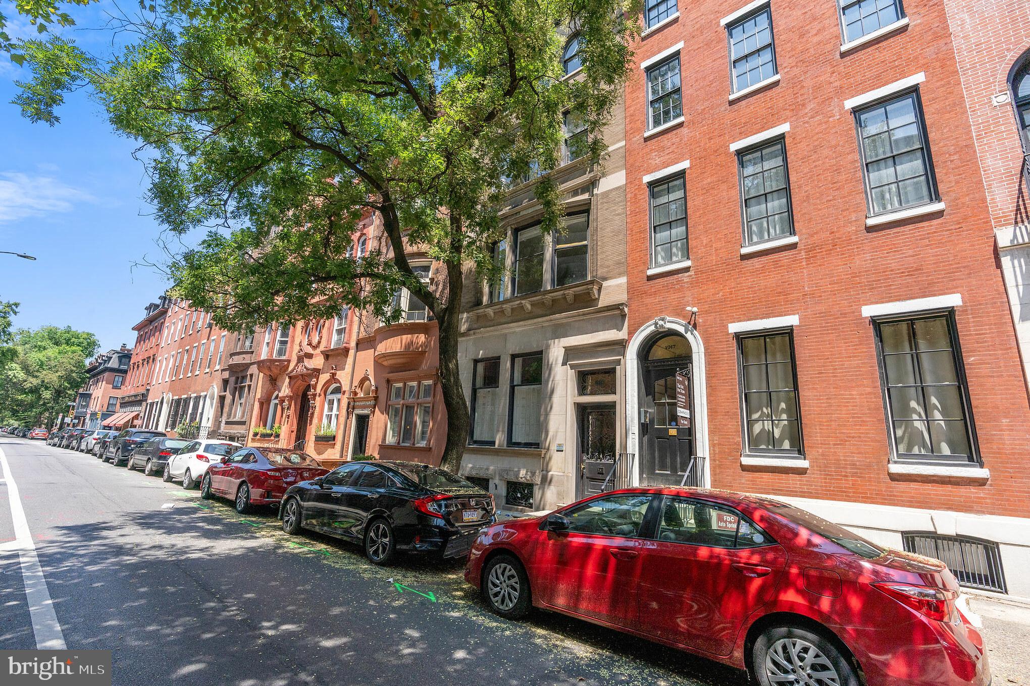Spacious one bedroom, one bathroom, apartment with a parking spot and a private entrance located just one block from Rittenhouse Square Park. The unit has hardwood floors and an ornamental fireplace. Full kitchen with dishwasher. Central air conditioning. Tenant pays electricity and gas . Shared laundry on site. A short walk to University City, Penn, Drexel, CHOP, and the Hospital of the University of Pennsylvania
