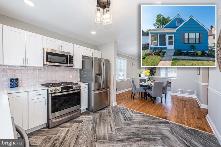 WARM AND INVITING NEWLY RENOVATED HOME WITH OVER 1,600 SQ. FT. OF LIVING SPACE!  Features include refinished hardwood flooring throughout the main level, a spacious living room, separate dining room, gourmet kitchen with all new ss appliances, new backsplash, & Quartz counters, 2 main level bedrooms with 1 full bath, upper level Primary bedroom suite with a full bath and sitting area, finished basement with a 4th bedroom, 3rd full bath, and a large storage area, 2 zoned heating and air, both front and rear fenced yards, a screened in front porch, and driveway parking!  This renovation is truly move in ready with new windows, new plumbing, new electric, and new HVAC to the upper level, and a 22 month old roof with a 50 year warranty!