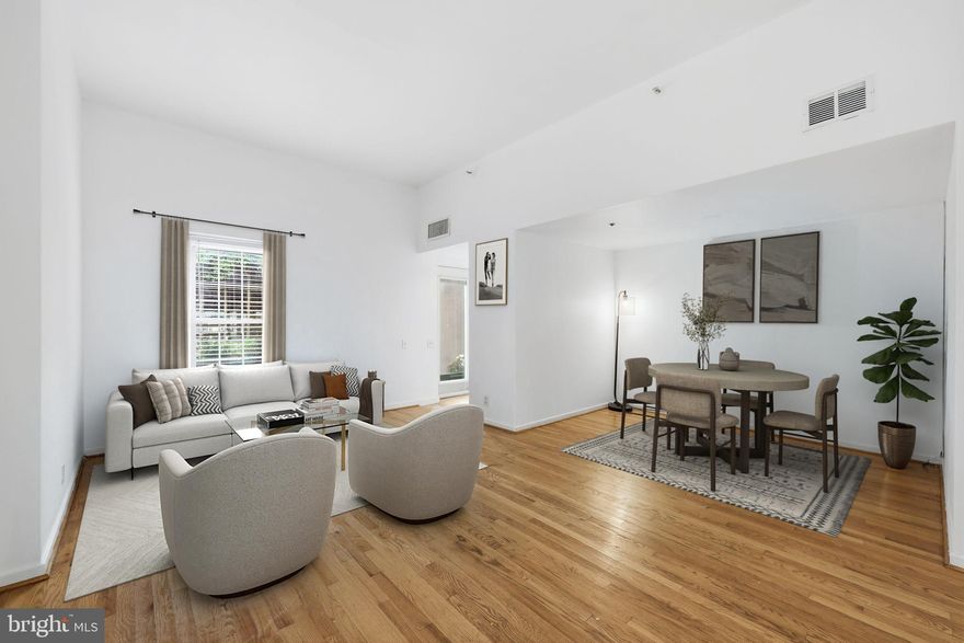 Finally!!!  Your dream condo has been listed at Wireworks in the heart of Old City, where 19th-century industrial bones meet 21st-century refinement.  Unit C10 greets you like a personal sanctuary, with a private patio entrance in the courtyard garden, bringing peace and calm before you even enter.
Once inside, think “gallery opening meets daily ritual.”  Hardwood floors span the primary spaces and natural light flows throughout, creating layers of depth and movement throughout the day.  Neutral walls become your canvas; this space breathes.
The kitchen's stainless steel appliances, thoughtful cabinet placement, and purposeful picture window keep you connected to the living space... no isolated galley here!  The design shows an understanding that people actually like to cook and gather.
In the bedroom, you've got floor-to-ceiling natural light, a backlit vanity that functions as a statement piece, and a walk-in closet to spare you from a storage crisis.  The full bath features real soaking capacity and more ample vanity storage.
The Wireworks Building is a Philadelphia landmark that’s been reimagined without losing its soul.  It offers bike storage for your commute, an elegant lobby presence, and efficient mailroom service.  You’re three steps from Race Street Cafe and a shadow’s throw from Elfreth's Alley... truly surrounded by everything that makes Old City special, from art and history to shopping and nightlife.  Not trendy-for-now, but a genuinely timeless location, and a convenient one at that!