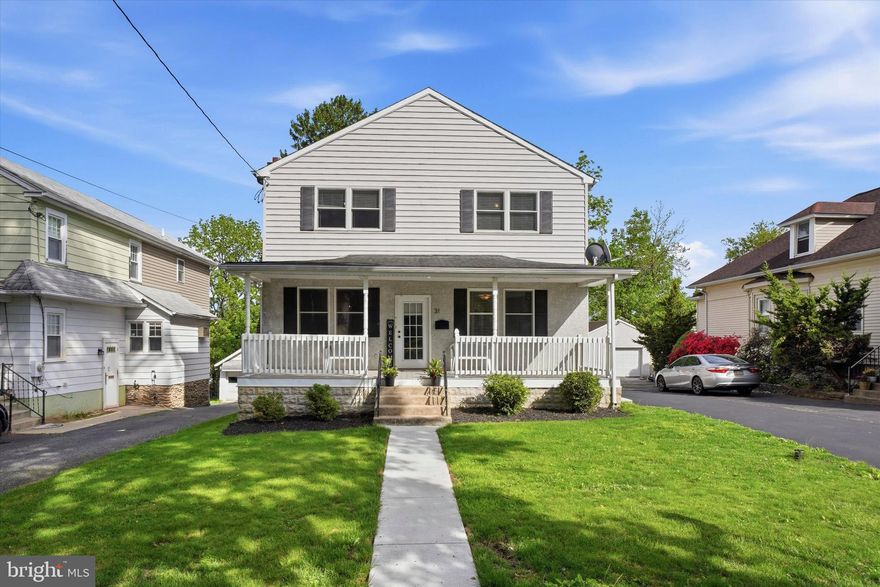 Beautifully maintained Colonial located in the heart of desirable Broomall and Marple Township. A charming covered front patio welcomes you home and adds inviting outdoor living space and curb appeal. Enter the main level into the formal living and dining rooms, with a large family room located just adjacent — offering plenty of space for both everyday living and entertaining. The oversized eat-in kitchen provides ample space for cooking and gathering, featuring a bright breakfast area surrounded by sunny windows and direct access to the spacious rear deck, with stairs leading down to the backyard — perfect for outdoor entertaining or relaxing.

Upstairs, the expansive primary suite features a walk-in closet and a private en-suite bath. Two additional generously sized bedrooms provide flexible space for family, guests, or a home office, while the charming hall bath adds warmth and character to the second floor.

The fully finished basement significantly expands the home’s living space and includes a full bath, a flexible space that can serve as a fourth bedroom, a bonus room, or home office, and plenty of room for storage

Additional highlights include a separate laundry room, excellent indoor-outdoor living, and a sought-after location close to shopping, dining, parks, and major roadways. A fantastic opportunity to own a spacious and beautifully maintained home in Marple Township!