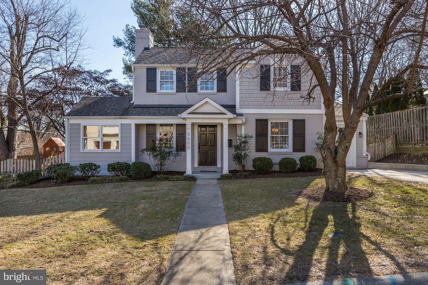 New Listing! Stunning renovated & expanded 4BR/2.5BA Colonial on cul-de-sac in coveted Bradley Hills..Features expansive gourmet eat-in Kitchen with Island and Fam Rm nook, luxurious Owners suite with WIC & ensuite BA, mudroom, Garage, finished LL, lushly landscaped large level yard. Walk to Bethesda via neighborhood path, near CC Trail, Kenwood CC & more! By appt...