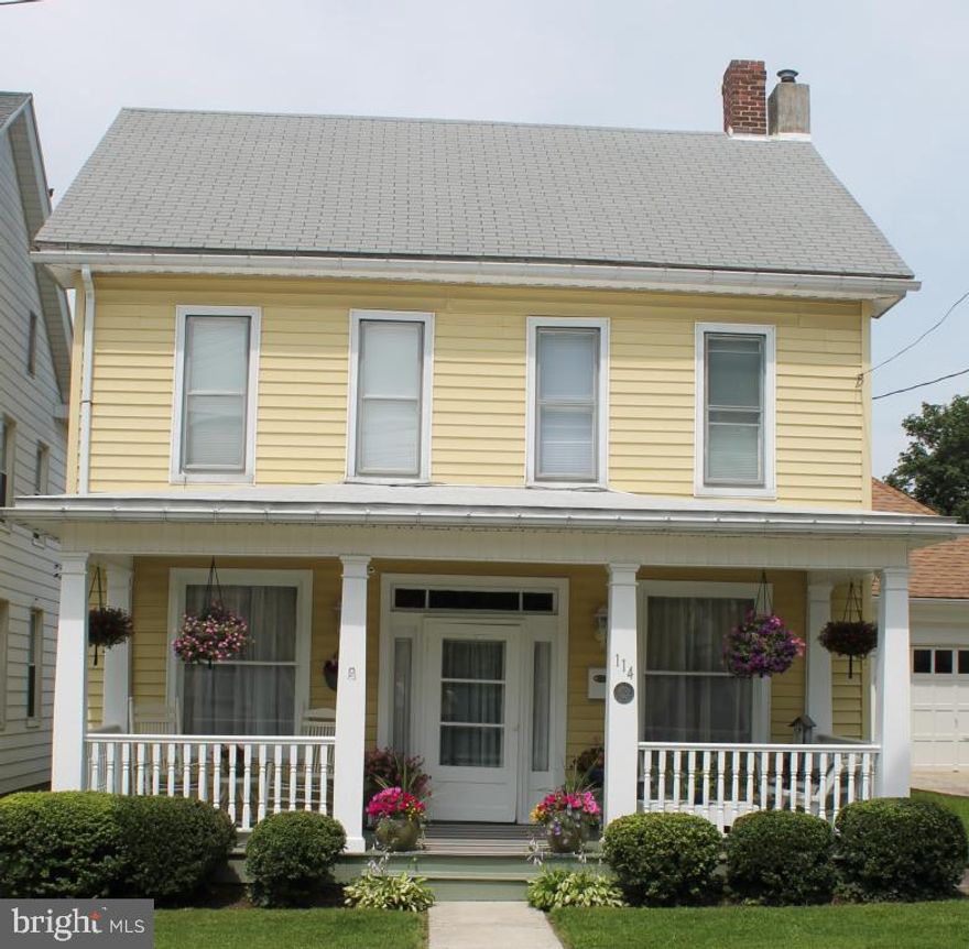 Recently remodeled 4 bedroom, 3 story in attractive Red Lion location! New kitchen & appliances. New bathroom. Fresh paint & flooring throughout. Large enclosed pantry & mudroom. 2 car detached garage! Attractive large deck & patio. Fenced yard. Gas Heat & Central Air.