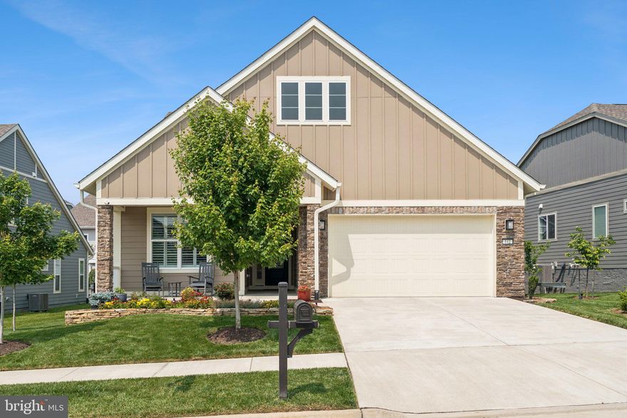 Welcome to this exceptional Nice model home - where comfort, style, and practicality come together in perfect harmony. From the moment you arrive, the inviting covered front porch sets the tone for the charm and warmth found throughout the home - an ideal spot for enjoying morning coffee, meeting your new neighbors, or relaxing at the end of the day.
<br><Br>
Inside, you'll find a thoughtfully crafted layout designed for modern living. The main level features a dedicated home office, a spacious primary suite, and a second bedroom with a full bath - perfect for guests or multigenerational living. Luxury vinyl plank stretches throughout the main level living and bedroom areas, another great feature for ease of care. The laundry room is thoughtfully outfitted with custom built-in storage and convenient folding space.
<br><Br>
At the heart of the home is the gourmet kitchen upgraded with Shea Homes' Signature Kitchen features, complete with ceiling-height cabinets, a striking center island, granite countertops, stainless steel appliances, a hood vent,  and a stylish tile backsplash. The kitchen flows seamlessly into the great room, where a cozy fireplace offers a welcoming ambiance - ideal for entertaining or quiet evenings at home.
<br><Br>
The extended garage provides ample space for parking and storage, while the finished walk-up basement expands your living space with endless possibilities for recreation, relaxation, or customization.  The lower level guest suite offers generous living area and a full bathroom. Just down the hall you'll be thrilled with the custom exercise room with four built-in infrared heaters, great for promoting relaxation and reducing stress. It's the perfect spot for hot yoga & much more!
<br><Br>
With its elegant design, functional layout, and attention to detail, this beautifully appointed home offers the best of everyday living in a truly inspiring setting.
<br><Br>
As a resident of Trilogy at Lake Frederick, you'll enjoy a wealth of incredible amenities designed to enhance your lifestyle. Dive into relaxation with both indoor and outdoor pools, stay active in the state-of-the-art fitness center, and unwind at the well-equipped community clubhouse. Savor gourmet meals at the farm-to-table restaurant and socialize in the exclusive members-only lounge. For the sports enthusiasts, tennis and pickleball courts, as well as a dog park, offer ample opportunities for recreation, while extensive lake trails beckon for serene strolls and outdoor adventures. Join a vibrant community of welcoming neighbors and future friends. Experience the pinnacle of resort living at Trilogy at Lake Frederick - where your dream home and ideal lifestyle come together seamlessly.