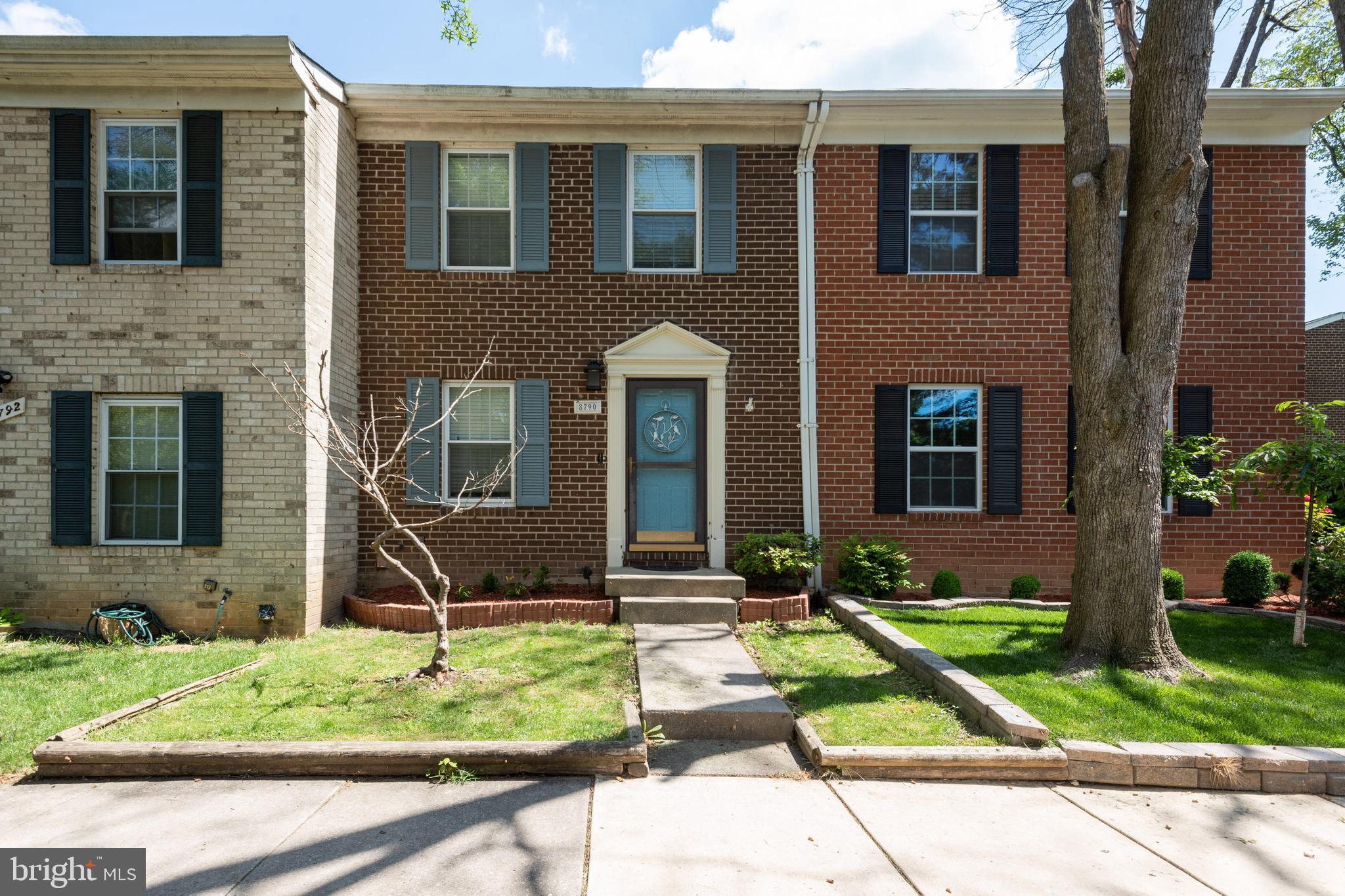 Three-bedroom, brick townhouse in a great location. Main level consists of living room, dining room, kitchen and half bath. Galley kitchen is equipped with stainless steel appliances and great backsplash throughout. Both living room and dining room have ceiling fans that will be great for the upcoming summer months. Living room has sliding doors that lead to the back deck. The deck overlooks large common area. On the upper level you will find three bedrooms complete with ceiling fans and blinds on all windows. A full bath with large vanity and tub surrounded with tile & enclosed with glass doors is also located on the upper level. Going down to the lower level from the main floor you will find a large family room with recessed lighting, a laundry room and a full bath. Although there is one reserved parking spot, there are plenty of open spots in the lot. This townhouse is move-in ready and waiting for you. Investors, this is a wonderful opportunity, rentals for for $2200 a month for homes like this.