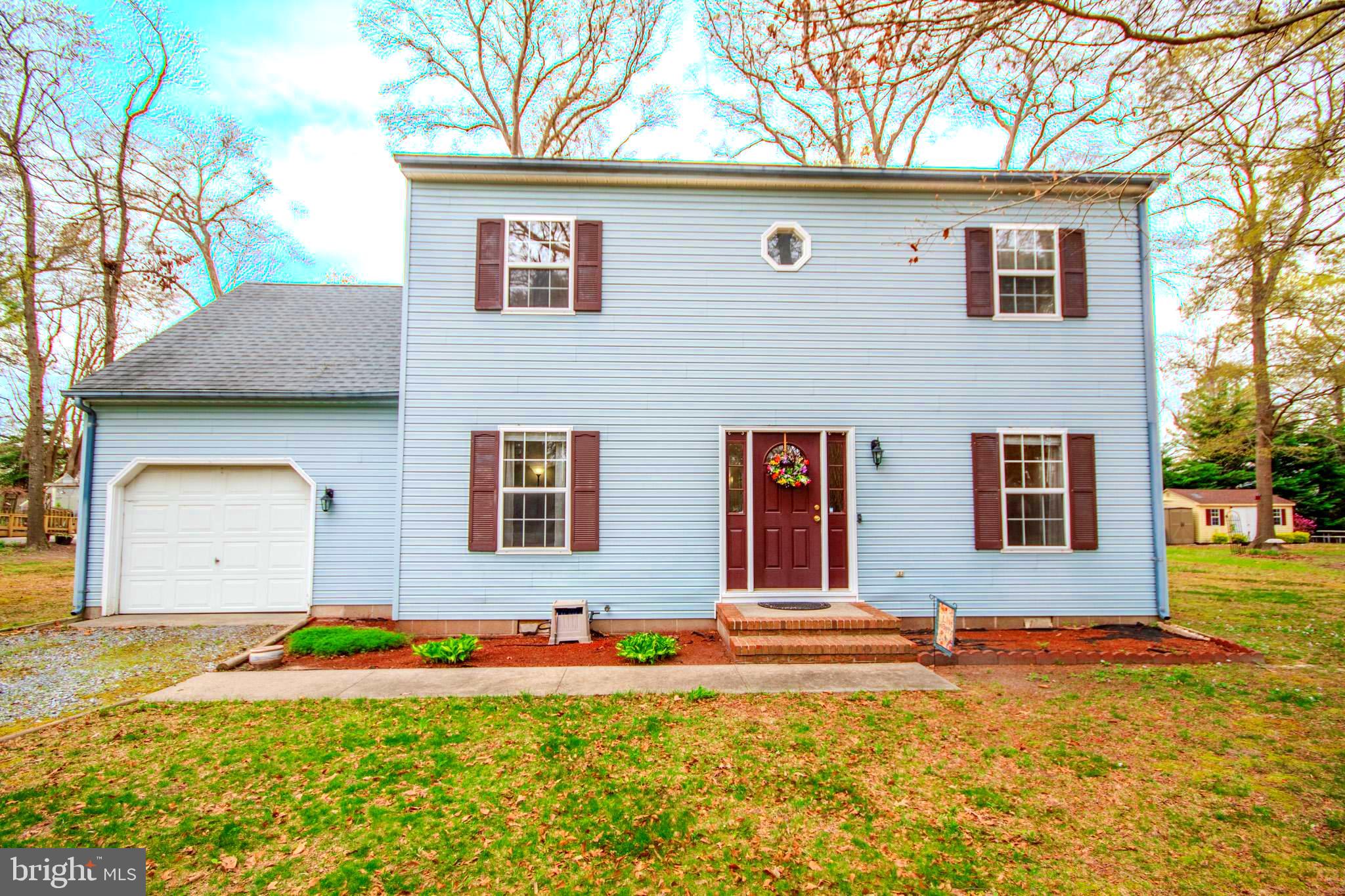 This conveniently located, well maintained, one owner home is updated and ready for you! The kitchen is appointed with granite counters and stainless appliances and a breakfast area. The family room has a charming fireplace and opens onto a deck. There are two additional rooms on the first floor for whatever you need, playroom, dining room, office...There's a nice primary and two additional bedrooms, and walk-in storage upstairs. The backyard has a firepit area and backs to trees and farm land. The septic has been inspected by Blue Wave Environmental and is in good shape. This is a great value in great area and ready for you to call it yours!