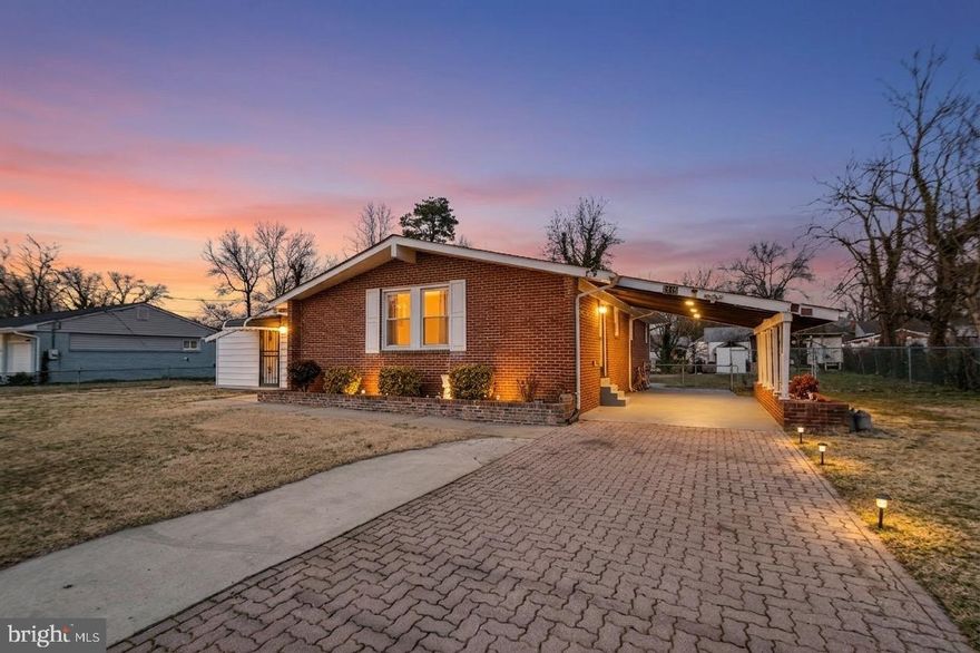 Charming single-level living with space, warmth, and convenience. This well-maintained home offers 3 bedrooms and 2 full bathrooms, featuring hardwood floors and a beautiful vaulted wood ceiling that creates an open, inviting feel in the main living area.

The home includes a spacious fenced front and backyard, perfect for relaxing, gardening, or entertaining.

Ideally located across from Princeton Elementary School and next to a park, with convenient access to Joint Base Andrews, Bolling AFB, Branch Avenue Metro Station, I-495, and Suitland Parkway, making commuting to DC and surrounding areas easy.   The property is being sold As‑Is.

Recent updates: Hot Water Heater (2024), Refrigerator (2025), Disposal (2025).