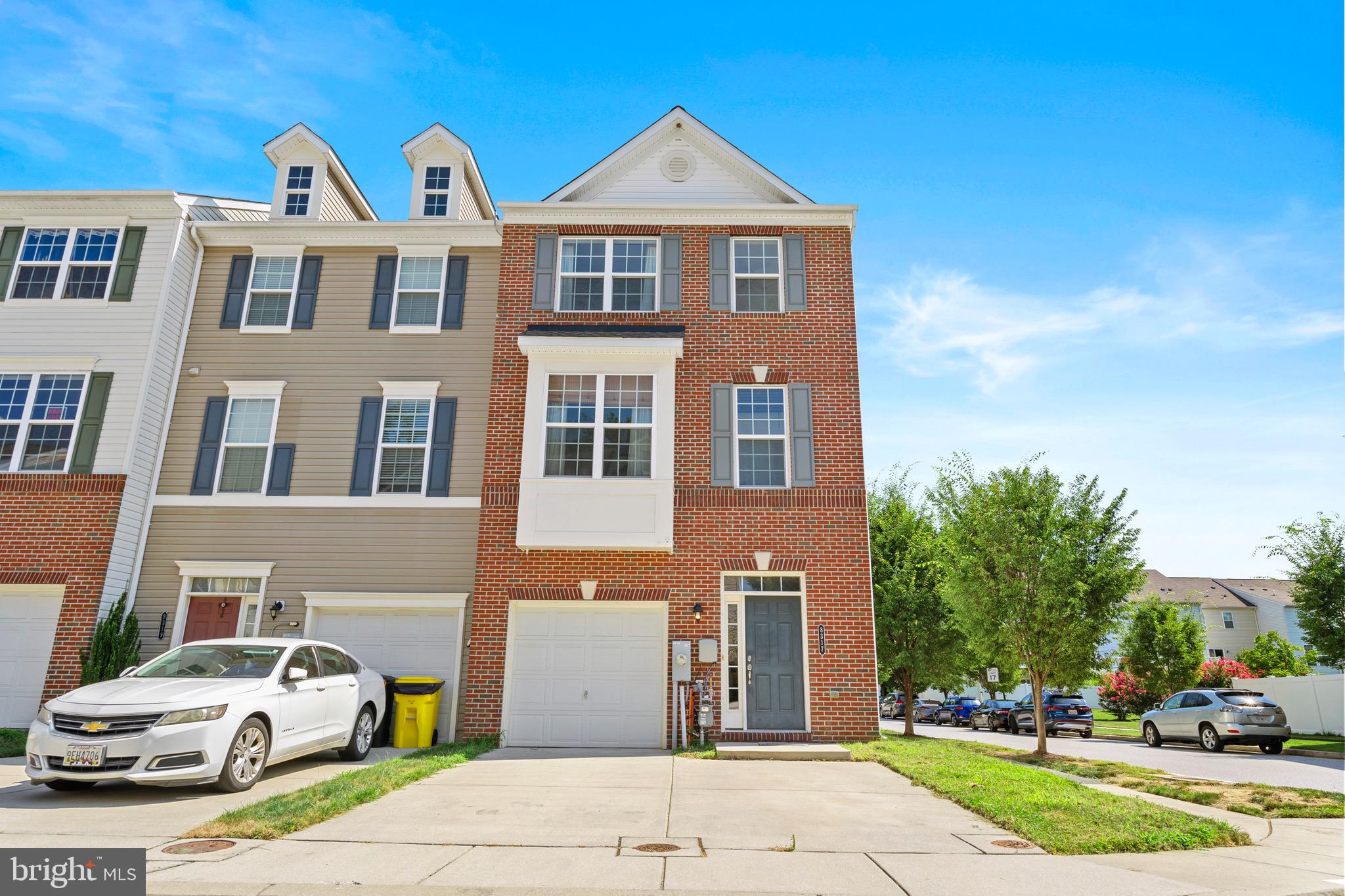 End-unit townhome with thoughtful upgrades throughout! Enjoy the convenience of a bathroom on every level, plus a spacious kitchen featuring stainless steel appliances, granite countertops, and a large island with ample prep space. The primary bedroom includes generous closet space and ceiling fans for added comfort, with fans also in the secondary bedrooms. Step outside to a fenced-in backyard and a deck that overlooks the neighborhood play area. Conveniently located near NSA, DISA, and Fort Meade for an easy commute.