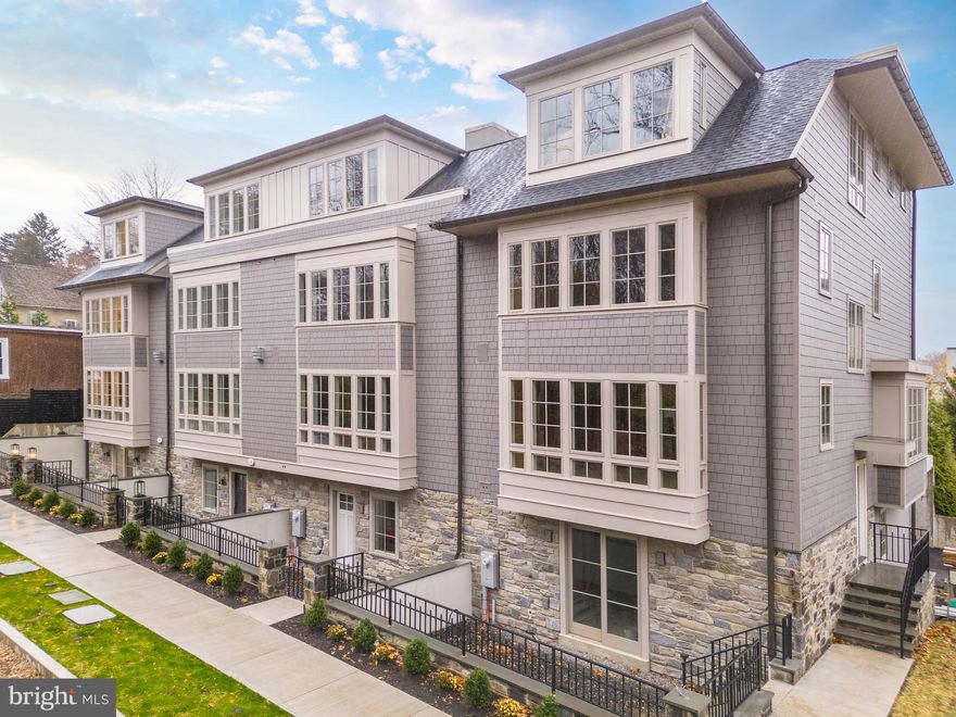 The Enclave, a special nook of  just 8 residential luxury homes.  PHASE II - Taking deposits on 4 very special homes overlooking Pastorius Park, this  end townhome is just steps from the wonderful shopping and dining along Germantown Avenue in vibrant Chestnut Hill. Each home features a modern open floor plans, upgraded finishes,   rear decks, and a front open courtyard  which leads to a family room with powder room, elevator, 2-car  garage and a security gate.  Additional features include: Sub-Zero/Wolf appliances and an endless array of other features for your active lifestyle!   Enjoy yourself and take in the Pastorius Park Summer Concert Series, walk to dinner along the Avenue, catch a show at the theater or easily commute into Center City via multiple nearby regional rail stations. Easy access to Fairmount Park, the Wissahickon Trails and major roads. With a full 10-year tax abatement, this is truly an opportunity not to be missed! This new construction is a very special design and unlike any home that you have seen. Projected completion summer 2025 and you have still have time to pick out interior finishes and make modifications!