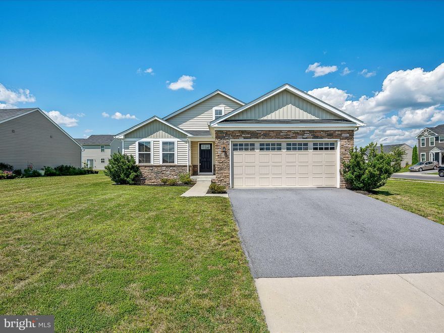 Charming Corner Lot Home in Desirable Subdivision!  Welcome to your new home! This spacious, single-level residence offers 3 bedrooms, 2 bathrooms, and a 2-car garage. With over 1,700 square feet of well-designed living space, this home features an open floor plan perfect for both entertaining and everyday living. Enjoy formal dining and modern conveniences with stainless steel appliances and durable LVP flooring throughout most of the home. The primary bedroom is a true retreat, boasting a large walk-in closet and an expansive primary bath.  Additional highlights include a full, unfinished basement that provides endless possibilities for customization. Ramp in garage can be removed upon request. Situated on a desirable corner lot, this home offers both comfort and style. Don't miss the chance to make it yours!