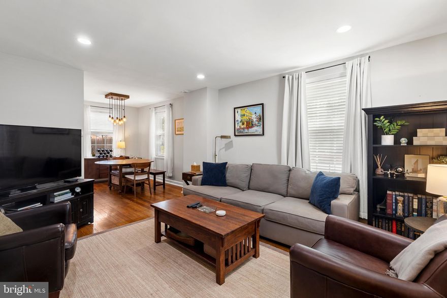 Beautiful 2-bedroom, 2-bathroom Clarendon II townhome nestled in sought-after Fairlington Villages! This desirable end-unit offers added privacy and is filled with natural light throughout. The main level features gleaming hardwood floors, neutral paint, & a spacious living room with recessed lighting - perfect for both relaxing & entertaining. The dining area showcases a stylish industrial light fixture & overlooks the private, fully fenced back patio - ideal for outdoor dining, grilling, or unwinding. The kitchen is both functional & well-appointed with tile flooring, granite countertops, off-white cabinetry, stainless steel appliances, & recessed lighting. 

Upstairs, the renovated bathroom is beautifully finished with hexagon tile flooring, a stone-topped vanity, a medicine cabinet mirror, & a white subway tile shower with niche & corner shelving & a tub. The spacious & light-filled primary bedroom features recessed lighting, a ceiling fan with overhead lighting, & a large walk-in closet with custom built-ins. The 2nd bedroom offers updated flooring, recessed lighting, & windows on two walls for abundant natural light. A hallway linen closet adds extra convenience & storage. The fully renovated lower level expands the living space with new LVP flooring & recessed lighting throughout the large recreation room & bonus room with a closet - perfect for a guest space, home office, or gym. The updated lower-level bathroom includes tile flooring, a new vanity and light fixture, & a glass-enclosed white subway tile corner shower. A dedicated laundry nook with a full-sized washer & dryer plus overhead shelving completes this thoughtfully designed home. Other home features include a large attic & two reserved/unassigned parking spaces. Fairlington Villages residents enjoy six pools, lighted tennis courts, tot lots/playgrounds, walking paths, and MORE! Ideally located near I-395 and the shops & restaurants at The Village at Shirlington, West Alex, Baileys Crossroads, Del Ray, & Old Town.