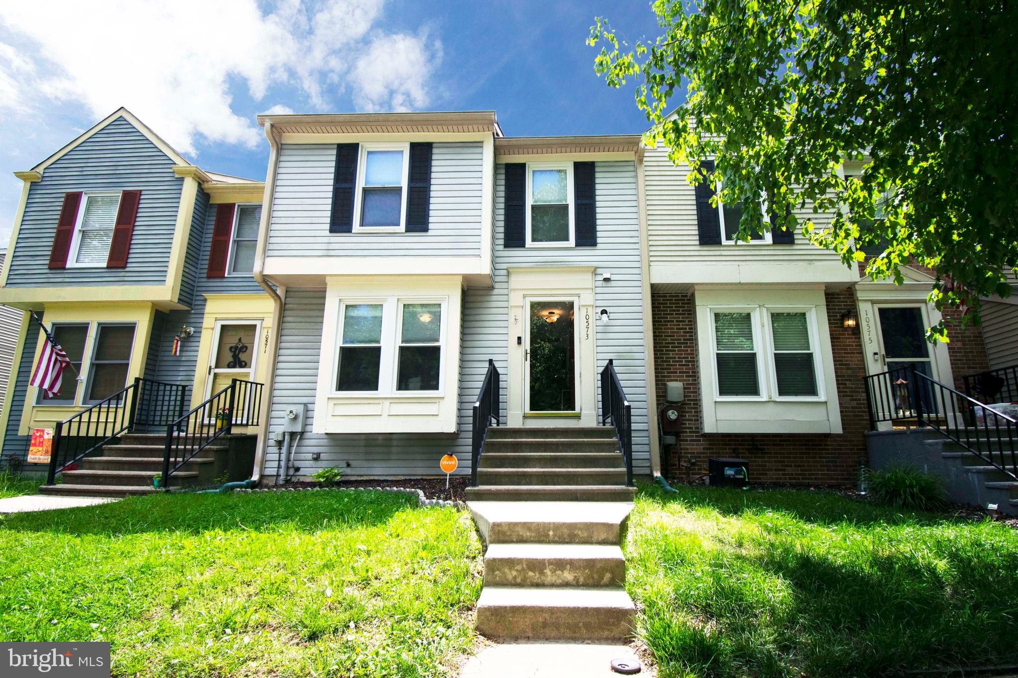 This is the larger model in Leishear Village. High ceilings and balcony/deck (backs to trees) in both living room and master BR. 3BRs and possible 4th and lots of storage make this very spacious living. Space in kitchen for breakfast table or island. Neutral tones and move-in ready. Smart thermostat and wired for Vivint security. Howard County schools! Close to Hammond Park! Available for showing and move-in