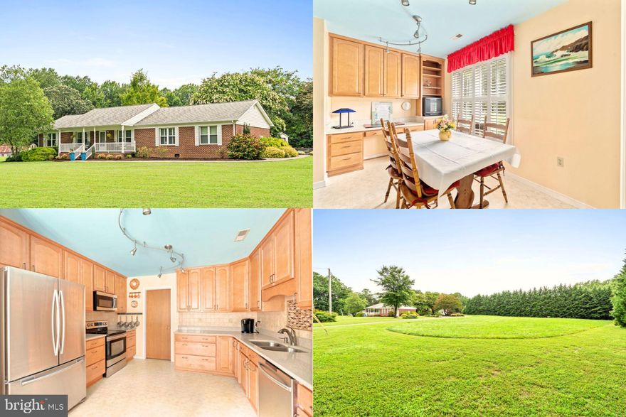 Nestled discreetly within the embrace of King George, this hidden treasure of a property spans a little over 3 acres, a testament to space and seclusion. This beautiful residence boasts three bedrooms and 2 1/2 baths, encompassing over 1700 square feet of graceful living.

Upon crossing its threshold, you'll be captivated by the open concept design, fostering a sense of airiness and unity within the space. An abundance of natural light graces every corner, creating an atmosphere of warmth and inviting tranquility. The updated kitchen stands as a masterpiece, a haven for culinary explorations, and a chef's delight.

A single-level layout marks this home, a tribute to convenience and thoughtful design. Ideal for a bustling family or for those seeking to embrace the calm of retirement, its charm lies in its adaptability. Daylight continues to play a starring role, casting an ethereal radiance upon every aspect of daily life.

Yet, the true enchantment awaits outdoors, where the grounds unfurl in a spectacle of beauty. Adorned with gardens and vibrant vegetation, this space is a true paradise for anyone with a passion for nurturing nature. If you're a gardener at heart, you'll find your dreams take root and flourish here.

Parking is never a concern here, as ample space ensures practicality and ease. As you enter, you'll discover a canvas waiting for your creative strokes. Infused with a history of care and affection, this residence eagerly anticipates the imprint of your vision and style.

Once beloved, this home now yearns for a new guardian to take the reins and breathe fresh life into its spaces. Within its walls, you'll find the promise of a serene existence and the opportunity to craft an abode that resonates with your essence. Unearth the charm of this hidden gem, and let your imagination roam as you infuse this cherished dwelling with renewed vitality and character.