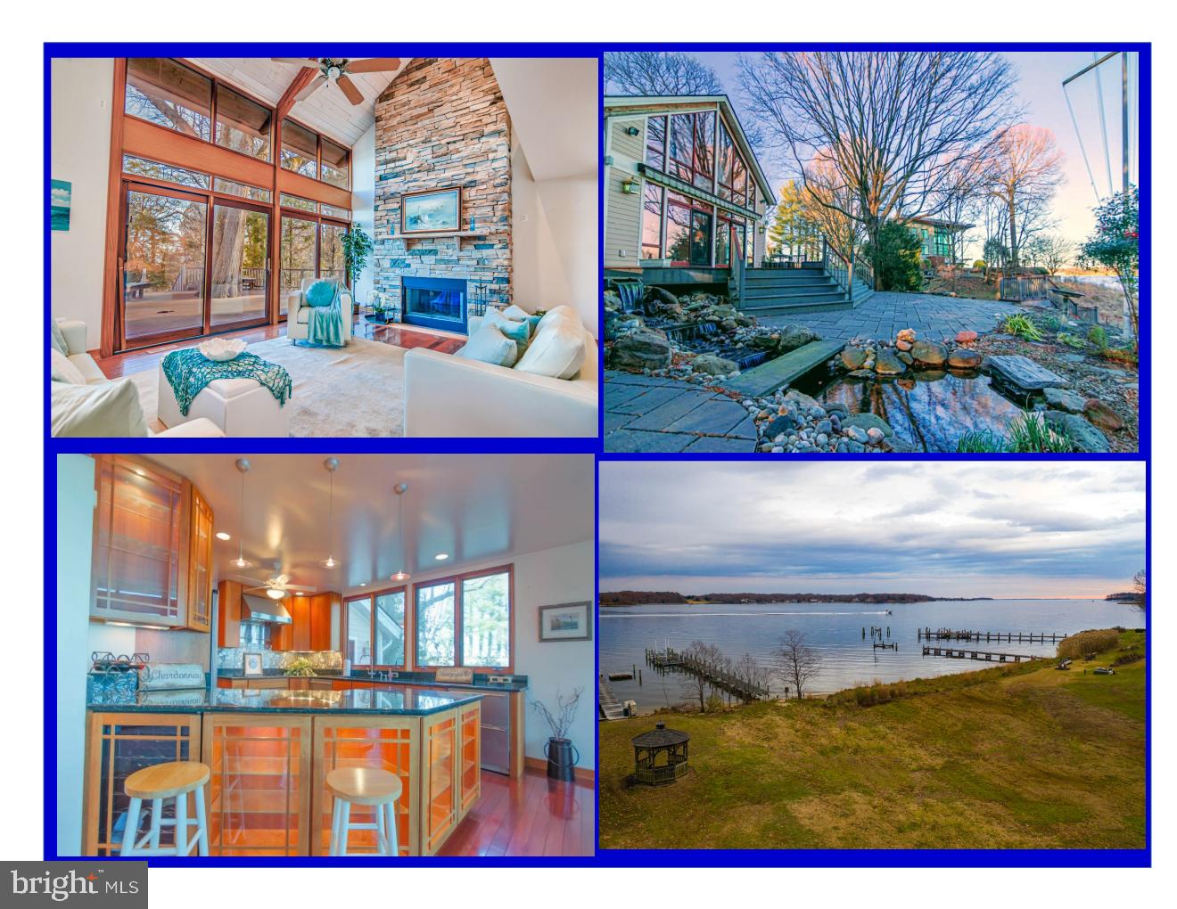 OPEN HOUSE - SAT. SUN. Feb. 8th & 9th - 11am to 2pm, 15th & 16th - 11am to 1pm - * Thank You to Everyone Who Came to Our First Two Opens we Had a Big Turn Out of Buyers! If You Haven't Seen the Property Yet it's a Must See and Will Not Last Much Longer!* Amazing Custom-Built Waterfront Estate Resembling a Ski Chalet sited on almost 2 Acres in Edgewater, MD, boasting a modern open floor plan. Chef's Designer Kitchen including two cooktops, two refrigerators, wine cooler, ice maker, warming center & more! Many sizable rooms not to mention your personal gym complete with sauna, heated floors, & walkthrough shower. Great Room with 2-sided stacked-stone fireplace, cathedral ceiling & heated floors. In addition, two baths are equipped with air therapeutic tubs & one bath with a whirlpool tub. A basement and oversized 2-car garage including space for an Au Pair apartment complete this picture. So get cozy at either of the two fireplaces, entertain on your huge deck & patio listening to the waterfall fish pond & take in the expansive views or hop on your boat/wave runner where the South River awaits! Spacious & private is what this home has to offer yet just minutes to Downtown Annapolis. Hurry before someone else takes advantage of this incredible offering!