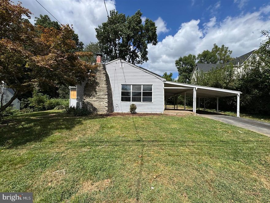 Calling all investors.  This 3 bedroom, 1.1 bath rancher in Glenolden is now for sale.  The home is in need of major renovations including electrical, plumbing, flooring, etc.  The property has been trashed out and demoed.  The land is a great feature having 0.33 acres to work with.  Use & Occupancy is on the Buyer, being sold strictly As-Is.  Buyer responsible for all township required inspections.  Must sign Hold Harmless to receive lockbox code after setting up your showing and prior to entry.