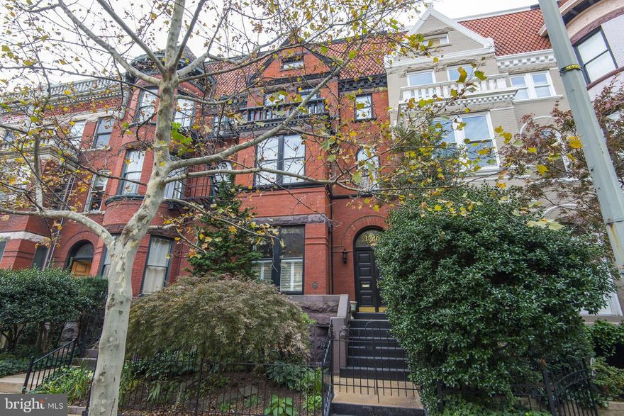 This Victorian Townhome on one of Dupont's best blocks has undergone an extraordinary renovation over the past year. It is classic, yet cutting edge  - maintaining the scale and charm of the original floorplan, but updated with the most state-of-the-art amenities and top-of-the-line materials available. 4 Bedrooms, 3.5 Baths, LL Apartment, Garden, Multi-Level Decks, and 2 Car Garage.