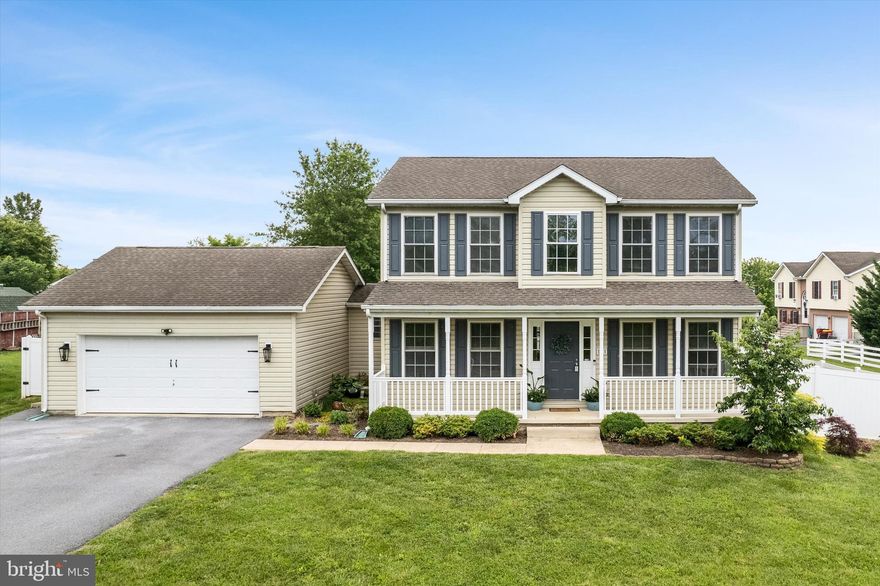 Welcome to 93 Saccharin Lane, Bunker Hill, WV!

This charming 3-bedroom, 2.5-bath colonial offers the perfect blend of comfort, convenience, and outdoor luxury—just minutes from the Virginia line and local shopping centers. Whether you're commuting to VA or simply want quick access to amenities, the location is unbeatable.

As you enter the home, you're greeted by a thoughtfully designed floor plan that balances both function and style. To the left, a formal dining room offers the perfect setting for holiday meals or dinner parties, while to the right, a bonus space awaits—ideal for a home office, playroom, or sitting area. The kitchen, with its stainless-steel appliances, flows seamlessly into a bright eat-in area and a spacious living room, complete with a cozy gas fireplace—creating a warm and inviting space. Upstairs, the owner’s suite features a large soaking tub and separate standing shower. 

Step into your backyard oasis, featuring an expansive Trex deck ideal for hosting, complete with a built-in hot tub and outdoor TV—perfect for game days or relaxing under the stars. There’s also a large garden area ready for green thumbs and a spacious shed for all your storage needs.

Inside, you’ll find a versatile bonus room where the garage has been beautifully finished for additional living or creative space—it can easily be converted back to a garage if desired. Best of all, there’s no HOA, giving you more freedom to truly make this home your own.

Don’t miss this rare opportunity to own a home that offers both functionality and outdoor luxury—schedule your private tour today!