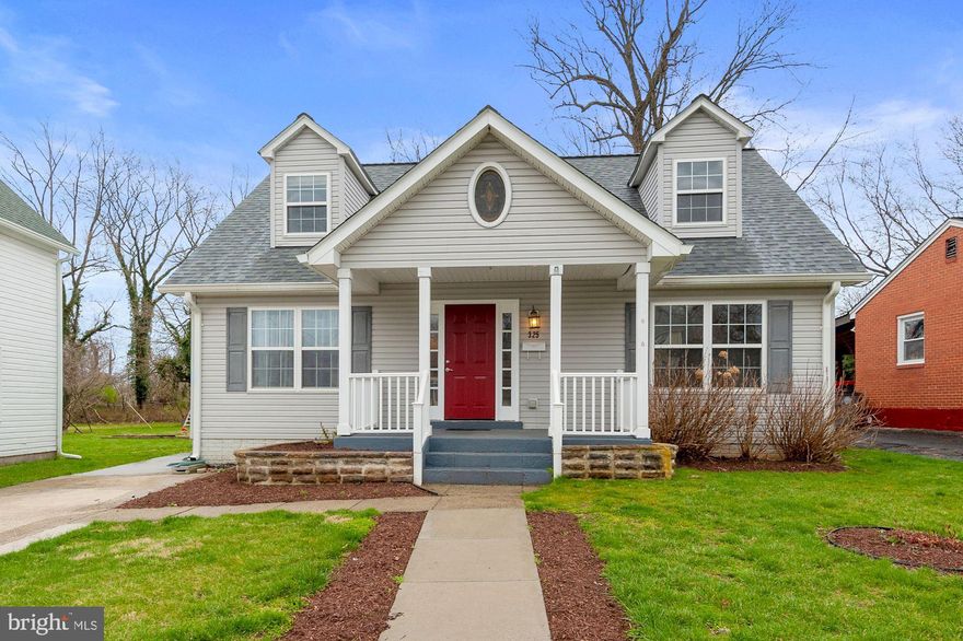 This Charming Cape Cod was NEW in 2002! It offers a spacious open floor plan on a large landscaped lot, and is an exceptional property in the neighborhood. The home's three levels provide spacious light-filled rooms, 4 Bedrooms and 2. 5 Baths - all in very good condition. From the front yard and 3-car driveway, a welcoming front porch leads to the interior of the home. The Main Level offers a great open floor plan with formal Living Room, an open concept Kitchen with an island with seating, and a large Family Room with backyard access through sliding glass doors. There are 2 Main Level Bedrooms, one being the Primary Bedroom with ensuite Bathroom; the other could be used as a home Office. The Upper Level has 2 additional Bedrooms and a shared full Bathroom. The Lower Level of the home offers a world of unfinished daylight space waiting to be finished into a large Recreation Room, additional Bedrooms and Bathrooms. Hardwood flooring. Solar panels convey; they are owned, not leased, were installed in 2016 and updated in 2020, and provide major energy savings including incoming checks quarterly from the solar company. New architectural shingle roof and gutters with leaf guards installed in 2020.  New HVAC 2017. Storage shed (as is)  and raised gardens beds in the large fully fenced back yard, giving plenty of outdoor space and privacy.  Metro, bus transportation and parks nearby. Easy access to Rockville's town center with restaurants and entertainment. Residents have public school choices: Beall or College Gardens ES, J. West MS, Richard Montgomery or Rockville HS. Great East Rockville location! Any offers due 5/3 by 5:00 PM.