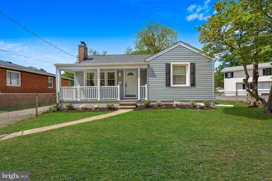 Welcome Home! This recently updated 4 bedroom, 2 bath Cape Cod spans 2.5 fully finished levels and offers SO much more than meets the eye at first glance. Your main level is highlighted by elegantly refinished hardwood floors, a wood-burning fireplace, new stainless steel appliances, Calacatta quartz countertops, soft-close shaker cabinetry, a dedicated dining area, recessed lighting, new double hung replacement windows, and two entry-level bedrooms separated by a full bathroom with custom tile work throughout. A perimeter waterproofing system surrounds the entire finished basement, where you're offered an additional 24'x19' open area to entertain, a third bedroom with a connecting updated full bath, and laundry room tucked conveniently underneath the stairs all equipped with new 8 mm Luxury Vinyl Plank flooring. The upper level features space for an additional bedroom, home office, or play room.  Other notable updates include new central AC, 200 amp panel, 30 year architectural shingle roof, vinyl siding, exterior PVC railings, doors, moldings, lighting, and plumbing fixtures throughout. Your functional L-shaped driveway ensures your vehicles can move around each other with ease when coming and going, and your spacious rear yard backs to woods presenting a peaceful environment. With all of these amenities located just minutes from commuter routes such as 695 and 95, your new home offers an unparalleled blend of convenience and functionality. Call your agent to schedule your private tour today!