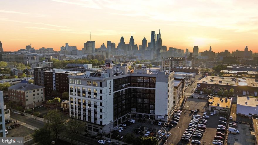 *Open houses this week- 4pm til 6pm on Weds, Thursday 4/23 at 4pm til 6pm  April 22nd and Saturday 4/25 from 12pm til 2pm!* Welcome home to 444 North 4th Street, Unit 704! This stylish loft-style 1-bedroom, 1-bath condo in the heart of Northern Liberties blends modern design with effortless city living. Featuring 9+ foot ceilings, rich hardwood floors, and two full walls of windows, the open-concept layout is filled with natural light and offers a bright, airy feel throughout.
The kitchen is equipped with sleek appliances—all included—flecked countertops, ample cabinetry, a stainless steel refrigerator, and a wine fridge, flowing seamlessly into the spacious living and dining area—perfect for entertaining or relaxing at home. The generously sized bedroom includes large closets with custom built-ins, while the full bathroom showcases clean, contemporary finishes.
Additional highlights include in-unit stacked laundry, a private storage space with built-in shelving, and low monthly condo fees that includes parking!
This pet-friendly building offers top-tier amenities including a 24-hour front desk, gated parking, fitness center, bike storage, and on-site maintenance. The recently renovated lobby and exterior add to the building’s industrial-chic appeal.
Located between Northern Liberties and Old City, you’re just steps from some of Philadelphia’s best restaurants, cafes, shops, and nightlife, with easy access to I-95 and I-676. Don’t miss your opportunity to own in one of the city’s most sought-after neighborhoods!