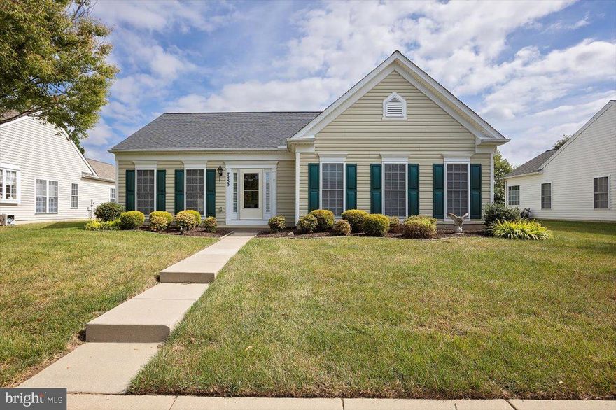 ***PRICE ADJUSTMENT***
Welcome to 7453 Jeffreys Way in Easton Club East—a sought-after active adult community on Maryland’s Eastern Shore! This beautifully maintained single-family home offers 2 bedrooms, 2 full baths, and over 1,995 sq. ft. of comfortable living space. The newly constructed roof is only 5 years old, and the hot water tank recently installed just only 6 months ago. The open-concept layout features a spacious living room with abundant natural light with vaulted ceilings, a well-appointed kitchen with breakfast area, along with a designated built-in desk, a formal dining room right off of the kitchen, and a cozy but yet spacious sunroom leading to the back patio. The primary suite boasts a spacious walk-in closet, a large soaking tub, dual vanities and walk-in shower. Additional highlights include hardwood flooring, an attached 2-car garage, and plenty of storage throughout. This home has been meticulously maintained! Completely move-in ready. You will not be disappointed! Now let me tell you about this gorgeous community. Easton Club East residents enjoy resort-style amenities, including an 11,000 sq. ft. clubhouse with fitness center, ballroom, billiards, library, and arts & crafts room, plus an outdoor swimming pool, tennis & bocce courts, putting green, walking paths, and scenic pocket parks with ponds. A full-time lifestyle director ensures there’s always something happening, from social gatherings to fitness classes and clubs. This community has all it needs to offer, and even more! Schedule your tour today! 

Located just minutes from downtown Easton, and only a short drive to Oxford, St. Michaels, and the Chesapeake Bay, this home offers the perfect blend of convenience, charm, and active living.