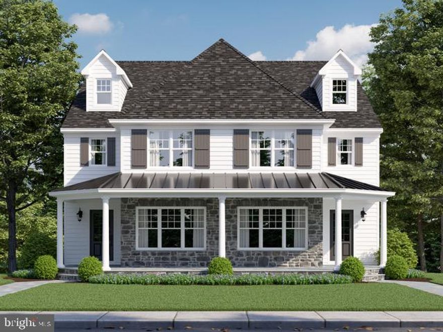 Sposato Homes proudly presents this 3200+ sf new construction home in Narberth.  This lovely home was thoughtfully designed and it blends in beautifully with the surrounding Narberth properties.  The covered porch offers a perfect place to relax, unwind or even wave hello to a neighbor.  The front door opens to a spacious Foyer where you can enter the home Office or continue straight to the heart of the home.; The fabulous Kitchen with white wood cabinets, Quartz countertops and a 7 foot island, the dining room with easy entertaining possibilities for both big and small gatherings and  the  Family Room that is flooded with sunlight and has a cozy warm fireplace.  The large deck is located off the Dining Room and offers even more space for entertaining or relaxing. The second floor offers the Owner's suite with a tray ceiling and a luxury Primary Bathroom. A walk in closet and Hardwood flooring complete this room.  There are two additional bedrooms that share a Jack and Jill Bathroom and a convenient Laundry Room.  Stairs to the 3rd floor take you to a large 4th bedroom with its own private bathroom.   The lower level has a large finished space and a full bathroom and access to the attached 2 car garage. This home has lovely finishes and detailing. The location provides easy access to the shops, parks and train.  Convenient to Center City Philadelphia and the Philadelphia International Airport. **Elevator option available. **Taxes TBD