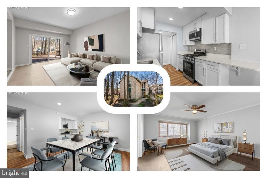 Located in the Seasons community of Lanham, this townhome offers comfort and convenience
with four bedrooms and three full baths across two levels. The main level features a kitchen with an
adjacent laundry area, a dining space, a family room with a fireplace, and a separate living room with
a brick accent wall. A full bath adds functionality, while two sliding glass doors open to a private
patio. Upstairs, all four bedrooms are on the same level, including a primary suite with an attached
bath. Hardwood flooring adds warmth throughout this level. The Seasons community provides
exterior maintenance, lawn care, snow and trash removal, and access to a pool and common areas.
Conveniently located near I-495, Route 50, and the New Carrollton Metro, the home is close to
NASA Goddard, the University of Maryland, and shopping at Woodmore Towne Centre and
Greenbelt Mall. Outdoor recreation options include Greenbelt Park and Watkins Regional Park, with
cultural attractions like the College Park Aviation Museum and Riversdale House Museum nearby.
Mortgage savings may be available for buyers of this listing.
Virtually Staged