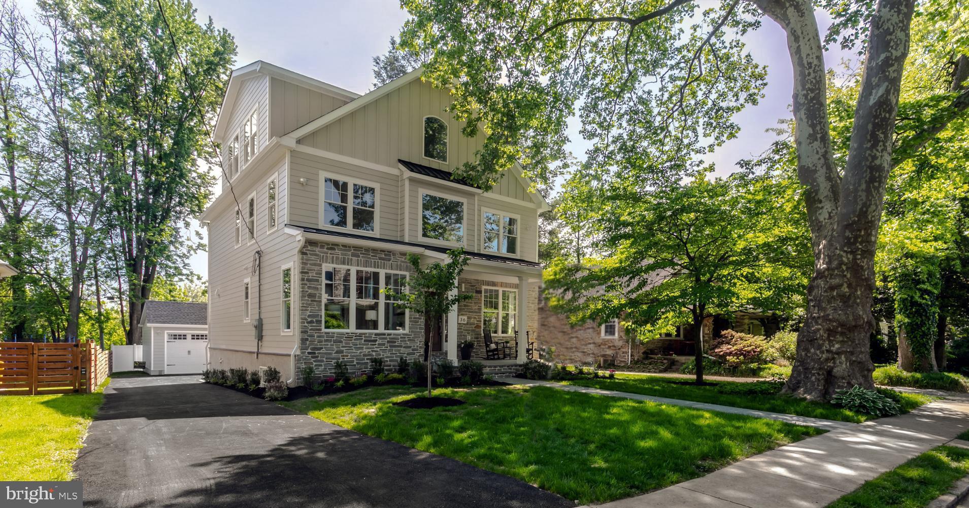 You've been making many inquiries and peeking thru the windows and at last you may come in!! If first impressions are the ultimate then be prepared to be wowed by this Custom Re-designed/Totally Renovated 5/3.1 3700SF Colonial. with its many high-end finishes. (Square footage does not include 943SF of finished Lower Level.) If you know the Narberth area, you know Avon Road -- one of its loveliest tree-lined streets -- just a momentary walk to the Center of Narberth and all it has to offer -- not to mention a 20-minute train ride to Center City.
Up the flagstone walkway to the welcoming Front Porch with digitized Front Door Lock. As you enter this meticulous Center Hall Colonial your eyes will feast upon its open floor plan and sparkling Hardwood floors throughout main floor To your left is a large, bright Study accessed thru French Doors, (which could be a1st floor BR), Powder Room and Coat Closet -- To your right, a flexible Living Room space open to Dining Room with Bay Window adorned with expertly-crafted Wainscoting for that distinctive look .
As you meander on, an unblocked view reveals the spacious Gourmet Kitchen including Seated Island with Quartz Countertops. Your designed cutting-edge Zline SS Appliances with a touch of Gold are "engineered to impress" -- just one added component to comprise the kitchen of your dreams. Others include the Custom Double-stacked Cabinetry for add’l storage or display; Wet Bar as well as an Outfitted Walk-In Pantry. This open area also encompasses the spacious Family Room w/Marble Mantled Gas Fireplace. Beyond the cozy Family Room are French Doors to Trex Deck then down a few steps to your Backyard perfect for barbequing and your Oversized 2-Car Garage. Upon re-entering from garage (adjacent to Family Room entry from Deck) is also a Family Entrance w/Closet and Cubbies.
Ascend the semi-open Modern Stairway to the 2nd floor where the Hardwood Flooring continues t/o hallway;. Alas, enter the threshold to your much anticipated, very private, commodious Master Bedroom Suite with soaring Cathedral Ceiling, Hardwood Floors, huge outfitted His/Hers Closet ... then take respite in your relaxing Spa-like Master Bath. Two bright, carpeted Bedrooms with outfitted closet; Ceramic Tiled Hall Bath with Tub and Double Sinks as well as a Walk-In Laundry. complete the floor. (No need to upgrade since custom closet organizers and built-ins are included in every bedroom.)
Up to the 3rd floor with Hardwood Floors in Hall where you'll find 2 additional carpeted Bedrooms with Outfitted Closets, Ceramic Tiled Bath with double sink and additional Private Open Space for play or study -- certainly any teen's delight!
But we are not done yet ... From the main floor, down steps to the Partially Daylight lower level with open carpeted area. Off to the right is another study or office with luxury Vinyl Flooring and Private Outside Entrance . The open spaces allow your imagination to take flight to meet your particular wants and needs as this open space can accommodate so many options.
There are just too many special features to mention here … so you’ll just have to come (as fast as you can) to see, appreciate and make it your own. Once again, within your newly completely renovated/redesigned Galdamez-built home your expectations are surpassed but what else would you expect … you’ll always find perfection in many sizes because it’s the little things that matter!!