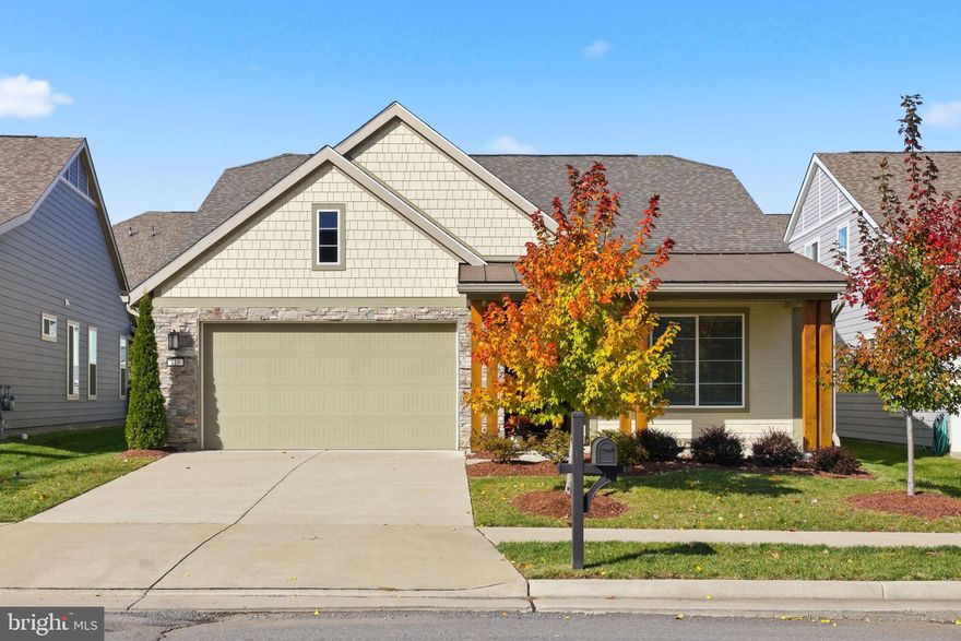 ****OPEN HOUSE  Sunday 11/9 12pm - 3pm -  Come by for lunch and a look****<br>There’s a quiet ease the moment you pull into the drive with clean lines and a covered front porch that gives just enough welcome without feeling staged. Built in 2021 and still as fresh as move-in day, this Lake Frederick home proves that low maintenance living doesn’t mean sacrificing warmth or character.<br><br>
Inside, light pours across the engineered hardwoods that run throughout the entire home, no carpet or transitions, just a seamless foundation that anchors every room. The open concept layout is airy with natural light streaming in from every direction and a layout that feels connected yet purposefully designed. The kitchen strikes just the right balance between style and function with granite countertops, classic wood cabinets, stainless appliances, and an island that keeps prep, dining, and conversation flowing naturally.<br><br>
The adjacent dining area lands in that sweet spot: informal enough for breakfast in bare feet, but still perfect for lingering dinners that turn into long conversations. Just beyond that is the great room, where oversized windows and a sliding door to the covered patio bring the outdoors in.<br><br>
This backyard setup is one of the home’s quiet highlights. Green space framed by a covered patio means you can enjoy the outdoors in any weather, whether you’re grilling, gardening, or just listening to the rain with a glass of something good in hand.<br><br>
The primary suite is tucked at the rear of the home, designed to be equal parts peaceful and functional. It’s bathed in light thanks to three large windows, with enough room to create a true retreat. The en suite bathroom includes a dual-sink vanity, a walk-in shower, and a generously sized walk-in closet that keeps everything out of sight but within reach. <br><br>
Up front, a second bedroom gives you flexibility. It’s ideal for overnight guests or a hobby zone with a full hall bath is just step away. And then there’s the dedicated home office, framed by glass, it’s a quiet space ideal for working, reading, or dreaming up your next adventure.  It’s the kind of space that adapts to you. <br><br>
The dedicated laundry room is neatly tucked away and connects directly to a two-car garage, giving you all the functional space you need to keep life flowing without cluttering your main living areas.<br><br>
But this listing is about more than just a beautiful home, it’s about the lifestyle that comes with it. Lake Frederick is a community designed to enrich your days and expand your options. Did I forget to mention that all the lawn maintenance is included, no worries, just shut the door and leave. Residents also enjoy resort style amenities including indoor and outdoor pools, tennis and pickleball courts, a state of the art fitness center, a dedicated dog park, and over eight miles of scenic trails that wind through the woods and around the lake. You can meet friends for an event at the clubhouse or unwind over a sunset dinner at Region’s 117, the community’s lakeside farm to table restaurant.<br><br>
And when it’s time to explore beyond your own street, you’re just a short drive from I-66 and I-81. Even closer are some of Virginia’s most iconic natural wonders, including Skyline Drive and Shenandoah National Park. Whether your ideal weekend involves hiking, wine tasting, antiquing, or doing absolutely nothing at all, this spot makes it easy.<br><br>
This isn’t just downsizing. It’s upgrading to a simpler, smarter way to live, with just enough space and none of the hassle. A turnkey, low maintenance lifestyle in a home that’s easy to love. From the first hello to the final showing, this place is a pleasant surprise in all the best ways.