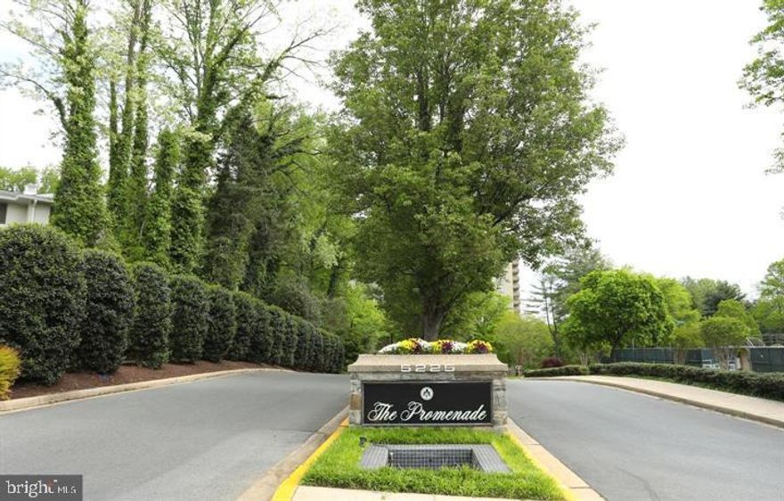 Updated 1BR+Den in the North Tower of The Promenade with 1,250+ sq ft. Bright open floor plan, hardwood floors, and large windows. Renovated kitchen with stainless appliances, granite counters, and ample cabinetry. Den can be used as office or guest room. Primary suite with walk-in closet. Renovated bath with glass shower. In-unit washer/dryer. Private balcony with panoramic views.

Amenities include 24/7 security, indoor/outdoor pools, fitness center, tennis/pickleball courts, community room, guest suites, on-site market, restaurant, salon, spa, and Metro shuttle. Garage parking included.

Excellent location with easy access to I-495, I-270, NIH/Walter Reed, downtown Bethesda/Rockville, and two Red Line Metro stations. Co-op fee covers all utilities, property taxes, amenities, cable, and parking.