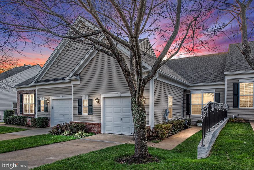 Welcome to The Villas At Fall's Run!! This Beautiful Villa boasts 2 bedroom 2 bathrooms with a full unfinished walkout basement in a 55+ retirement community!!  Main level bedrooms & bathrooms, spacious kitchen with ample cabinet & counterspace, dining area, attached 1 car garage , a trex deck and a basement patio. The Villas At Fall's Run offers a beautiful gated community, all lawn care, exterior maintenance, recreation center with indoor and outdoor pool, walking trails and many other great amenities. Close to shopping, public library, the University of Mary Washington for special events and classes. This is a Del Webb Adult community! Don't miss out of this great opportunity!!!