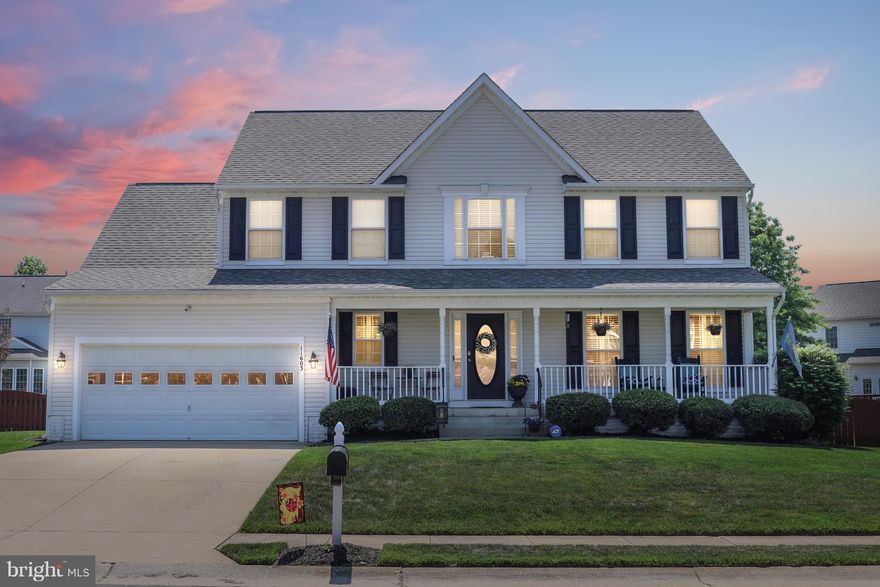 Meticulously maintained home located in desirable River Meadows. Short drive to the new Spotsylvania VRE. Lovely fully fenced backyard with a tranquil custom koi pond, sprinkler system, deck, and patio for entertaining. Includes a two-car garage, cozy fireplace in the family room, brand new Trane HVAC, updated kitchen w/ granite countertops, partially finished basement, and upgrades galore!