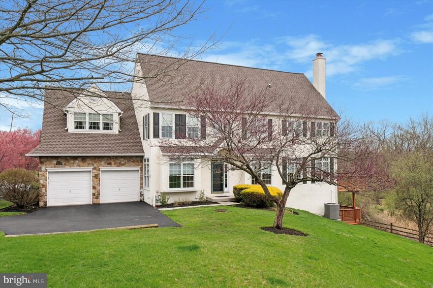 Welcome to this end-unit townhome located at 604 Whispering Brooke Drive in the prestigious community of Penns Preserve @ Willistown Chase, offering the perfect combination of luxury, convenience, and privacy. This townhome feels like a single family with the spaciousness of the rooms and thoughtful design elements, making it an ideal place to call home.  Enjoy a serene, private backyard area , great for nature and bird watching, 
 updated composite deck, with a retractable awning, that overlooks the beautiful Ridley Creek area, offering a tranquil setting for outdoor relaxation, there is also a gas line for a grill. The home showcases an open floor plan with hardwood floors throughout the first floor and an impressive two-story dining area. The grand chandelier in the dining room and entry way are both on remote control for easy cleaning and lightbulb changing. Natural light floods the space throughout with Pella replacement windows and Hunter Douglas blinds, with transom windows adding a touch of elegance. The eat in kitchen features tile flooring, 42-inch cabinets, a double sink, and a pantry for ample storage space, perfect for preparing meals and entertaining with ease. Large eat in area, and a slider to the composite deck. Relax by the marble-surround gas fireplace, complete with new logs, in the family room, adorned with extra windows, recessed lighting and a ceiling fan.  1st floor powder room and laundry/ mud room. The primary bedroom features a custom walk in closet, ceiling fan with lights, recessed lighting, and a en-suite primary bathroom with a Jacuzzi tub, shower, and double sink vanities and linen closet. The second and third bedrooms also include ceiling fans, ample closet space, and one has a walk-in closet with a wall safe. The fantastic finished walkout lower level is perfect for entertainment, featuring another deck, a large storage area, powder room, recessed lighting, and a bar. You'll love the unique mural wallpaper of the Aronomink Golf Course that adds character to the space. The two-car garage offers extra storage space and a ladder for easy access to above garage storage. This well maintained townhome at 604 Whispering Brooke Dr. is a true gem, blending functionality and space in a prime location. Don't miss your chance to make this  property your own.
Notable updates include updated roof (2010), replacement Pella windows, (2010),driveway regraded & cracks fixed, updated kitchen slider, water heater(2018) HVAC (2018) new gas logs (2024) and more.
Convenient location to , Okehocking Preserve, Ridley Creek State Park, Philadelphia airport, Ellis Preserve shopping and new restaurants, West Chester and Media boro.