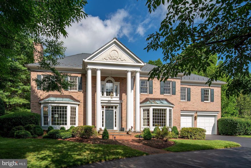 *NEW PRICE* Brand new beautifully renovated kitchens and baths! This stunning former Mitchell and Best Model home is sited on a quiet cut-de-sac in sought after Avenel. A circular drive, double entry doors and a welcoming foyer greet you upon arrival.  High ceilings throughout and hardwood floors on the main level, along with custom moldings are just a few of the special features offered in this lovely home.  The main level includes a welcoming foyer, spacious living and dining rooms, library, and large gourmet eat in kitchen with bar area  open to family room.  A powder room and two car garage are found on the main level as well.  Upstairs you will find a large Master Suite with sitting room, ample closet space and a spacious master bath.  Three additional bedrooms along with 2 full baths complete the upper level.  The lower level is fully finished and includes two multi-purpose rooms, and a large recreation room along with an additional full bath.  This home is in move in condition and shows beautifully.  Avenel provides full landscape maintenance, and private surveillance, along with a swim and tennis membership included in the homeowner association fee.  Equidistant between National and Dulles Airports and twenty minutes to Georgetown and Downtown.  Avenel provides full landscape maintenance, swim and tennis club and private surveillance.