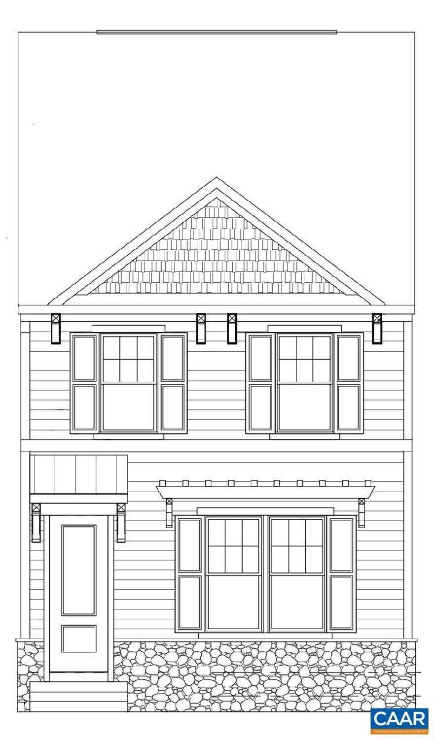 Under construction for a summer '24 move-in! The Dogwood townhome in Glenbrook, set among Blue Ridge Mountain views, parks and walking trails, yet minutes from downtown Crozet. This earth-friendly, farmhouse-style townhome features two stories with a basement, which includes a rec room, half bath, and rear-entry, two-car garage. The open main level showcases the kitchen, with oversized central island, dual tone white and black cabinets, walk-in pantry, and stainless steel appliances. Upstairs, the primary suite, 2 additional bedrooms, a full hall bath, and laundry complete the home. Thoughtful and quality included features throughout, including a 2-car attached garage, oak stairs, solid core doors, wood shelving, upgraded trim, energy efficient furnace, the list goes on. Walking path to Crozet Park and direct access to Downtown Crozet from community.  Tot lot on same block! Photos are of a already completed home of a similar floor plan.,Granite Counter,Painted Cabinets,White Cabinets