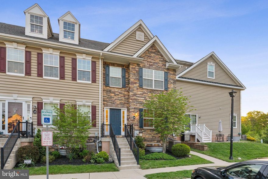 ELEGANT 3 BEDROOM TOWNHOME IN DESIRABLE CARRIAGE HILL COMMUNITY. This well-maintained townhome offers a spacious and comfortable living experience across multiple levels. The open concept main floor features an inviting living space and gourmet kitchen with modern appliances and ample counter space, perfect for entertaining. Step outside to your private enclosed rear courtyard, ideal for relaxing or al fresco dining. The second level boasts two generous bedrooms, both with walk-in closets. The primary bedroom includes a full ensuite bathroom, while a convenient hall bathroom serves the second bedroom. The third floor reveals a stunning bonus bedroom with massive closets, providing exceptional storage and flexibility. The finished basement offers additional living space and includes laundry facilities. Located in the sought-after Carriage Hill Development in Doylestown with award-winning Central Bucks School District. Enjoy a low-maintenance lifestyle as the HOA handles lawn maintenance, common area snow removal, and trash service. Just minutes from shopping, schools, and Doylestown borough. Walking distance to Hanusey Community Park featuring sports fields, playground, walking trails, and community gazebo. Easy access to Routes 313, 611, and 202.