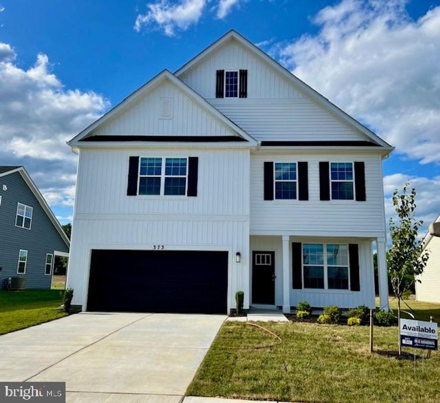 IMMEDIATE Move-in Ready!!! Come see this 4 bedroom, 2.5 baths, with a generous 2 car garage, Fully equipped gourmet kitchen with stainless steel appliances, 25 cu ft side by side refrigerator with in door water/ice, multi cycle dishwasher, disposal, range and microwave with Aristokraft kitchen cabinetry, LED work area kitchen lighting and quartz countertops. Large island with sink. America's "Smart Home Technology" featuring Quisys IQ HD touchscreen with camera, Wi-Fi video doorbell, Echo Dot speaker with Alexa, Z-Wave programmable thermostat, smart light switch available and Keyless Entry front door lock with deadbolt, flat screen prewires with cat-6 outlets in primary bedroom and living area, and finally a Wi-Fi enabled garage door opener. LVP flooring on main level, two panel interior doors with brushed nickel hardware, wall to wall carpeting in bedrooms, ceiling fan pre-wires. Contact us today for your tour!!