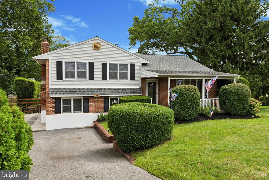 Welcome to this meticulously cared-for split-level home, within walking distance to the elementary and high schools in the highly desirable Marple Newtown School District. Enjoy the benefits of low taxes while living in a bright, open living space, freshly painted throughout, with beautiful hardwood flooring and tons of natural light.
The updated kitchen, completed in 2021, features new appliances, countertops, flooring, and a stylish backsplash. A slider from the kitchen leads to a large back deck, perfect for entertaining with ample seating and space. The backyard also includes two large sheds, ideal for storage or transforming into a cozy outdoor bar or private retreat. There's plenty of grassy area, a pumpkin patch, and a garden, creating a perfect outdoor space. The home’s exterior is maintenance-free and meticulously kept, with a new deck added in 2020 and a new shed in 2022. Brick and Chimney pointed, fireplace cleaned inspected. Also, be sure to relax on your covered front porch. Perfect for that morning coffee. 
No head downstairs, you'll find a spacious family room, also freshly painted, with a half bathroom, a laundry room, and a new energy-efficient heater and AC installed in 2021.
Upstairs are three bedrooms, including a large primary bedroom with ample closet space. The second and third bedrooms are also spacious with plenty of closet space. The full bathroom on this floor has been updated as well. Additional storage is available with hall storage and a linen closet.
This home is pure perfection, offering a comfortable and stylish living environment in a prime location.