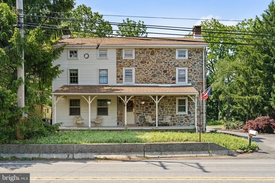 If you have been romanticizing living in an 1830 Farmhouse, here is your chance! Welcome to 3171 Foulk Road. This 4 bed, 2 bath farmhouse has the character, charm, and soul that only an older home can offer. It’s the kind of house the second you walk in, you know this home is special. The front porch is made for slow mornings and coffees, the acre and a half is ready for gardens and gatherings, plus a barn full of possibility. This is the kind of property where you can dream a little and then make it your own! One of the best parts of this farmhouse is that it gives you the charm of a historic home without asking you to give up modern conveniences, it’s been updated (yes it has central air, public sewer, and public water)! Set along Foulk Road, you’re not tucked away from life, you’re connected to it. It’s the kind of home you feel proud of when you drive up and pull into your circle driveway. The first floor features the coziest, most romantic dining room you’ve ever seen with original stone and beams. It’s connected to the kitchen and living room which is perfect for everyday dinners or hosting dinner parties. There’s even a wall where the previous owner used to hang dried flowers from the garden, a sweet little detail that adds to the home’s story. With a wood-burning stove and so much warmth already built in, you can almost picture it dressed for the holidays, candles glowing, greenery on the table, and everyone gathered close.  Just off the kitchen, the living room brings its own sense of warmth and character. The stone detail gives the space texture and charm, making it feel cozy, grounded, and inviting. The kitchen has its own little moments, too. The counter is the kind of place where someone can pull up a seat while dinner is being made, or where you can set out snacks when friends and family are over.  There is a door leading right out to the backyard, making it easy to imagine summer evenings, grilling, and bonfires.  Upstairs, the primary bedroom connects directly to a spacious laundry room and full bath, making everyday life feel easy. What makes this space even better is the second oversized closet and an additional doorway that leads back out to the hallway, giving the layout a really functional flow. There’s also a second bedroom with its own fireplace, adding even more charm and history to the home. While the fireplace is not currently working, it still brings so much character to the room. And then there’s the custom-painted floor, left behind by the creative previous owner, one of those unexpected details that makes this farmhouse feel personal, lived-in, and truly one of a kind. The third floor gives you even more room to imagine how this farmhouse could fit your life. At the center is a large closet, framed by two additional bedrooms on either side. It’s the kind of space that can grow and change with you, extra bedrooms, a quiet home office, a creative art studio, a playroom, or a cozy hideaway tucked upstairs. In the unfinished basement you’ll find plenty of room for extra storage, with easy access from inside and outside. And then there’s the 2 story Barn, the piece that makes you start dreaming even bigger. Maybe it becomes a workshop, a studio, extra storage, a gym, or the backdrop to whatever hobbies and projects come next. Move in just in time to watch the fireflies in your new backyard this summer! Close to shops, schools, restaurants, and everything Garnet Valley has to offer, this is a home that feels full of history while still fitting beautifully into real, everyday life.