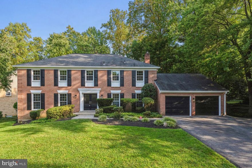 OPEN SUN 9/10, 2-4PM! STUNNING, ONE-OF-A-KIND CUSTOM CENTER HALL COLONIAL ELEGANTLY SITED IN A PRIVATE SETTING WITH A BEAUTIFUL YARD AND IN THE HIGHLY SOUGHT-AFTER PINE KNOLLS COMMUNITY! This spectacular 5BR 4FBA 1HBA, gem with nearly 5000 of total finished square footage, exemplifies luxury living at its best!  An inviting foyer with polished marble flooring, main level powder rooms, a beautiful, upgraded gourmet kitchen with granite countertops, high-end built-in stainless steel Viking appliances, and extensive cabinetry, a study,  and an inviting family room with a stone fireplace showcase this exceptional main level! A luxurious owner's suite with a huge walk-in closet, and a spa-like owner's bathroom with dual vanities, large frameless glass shower and a separate water closet with sink #3 highlights the upper level that is complete with 3 additional bedrooms and 2 wonderfully remodeled bathrooms. The lower level is an entertainer’s dream space with LVP flooring, an open recreation room, exercise area, bedrooms #5 & a full bath #4!  Sit back, relax, and enjoy the beautiful backyard surrounded by mature tall trees and the new wooden fence (2022).  Fantastic value in the  uniquely HOA-approved expanded driveway that can accommodate one extra car!  Roof 10 years, HVAC less than 10 years, kitchen redone 2019, hall bath remodeled 2021.  Freshly painted and conveniently located minutes from the hiking and mountain biking path to The Potomac Community Center, Potomac Village, Cabin John Shopping Center, and the interstate corridor, this sophisticated and high-quality home will wow the most discerning buyers!***Offers will be reviewed by 3:00pm on Monday  9/11 ***