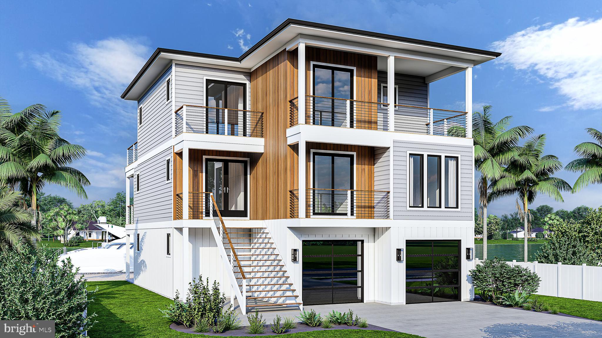 If you've dreamed of owning a custom-built home located on a deep water canal with easy access to the open bay and ocean, then you've found it at 12300 Snug Harbor Rd. This to-be-built home boasts all of the sought-after upgrades: a private elevator that runs to the third floor, custom kitchen cabinetry, luxury baths with custom vanities and tile features, plenty of windows to capture the natural light, 10 foot ceilings on the first level and 9 foot ceilings on the second and third floor, a rooftop deck, solid core 8 foot doors, coffered ceilings, and shiplap accent walls. The first floor will host the oversized two-car garage and an indoor/outdoor living room with a full kitchen, bar, and grilling area, all flowing to the back deck and private dock. The second level hosts the master suite with a walk-in closet, a luxury master bath, and access to the second level deck. Also on this level are three more guest bedrooms, two with balcony access, and two full guest bathrooms. The third floor will hold the open concept kitchen, dining, and living area, boasting a custom gourmet kitchen, pantry, and fireplace, flowing seemlessly out to the back deck for added entertaining space overlooking the water. Also on this level is the second master suite with an en-suite bath, walk-in closet, and balcony access. This property will also come with a new bulkhead, dock, and boatlift. You couldn't ask for a better location, being located on a deep canal with direct access to the open bay and a short distance to the Inlet. This home will also be located just a short drive from the beach and boardwalk of Ocean City, the charming town of Berlin, popular restaurants, shops, golf courses, and much more!