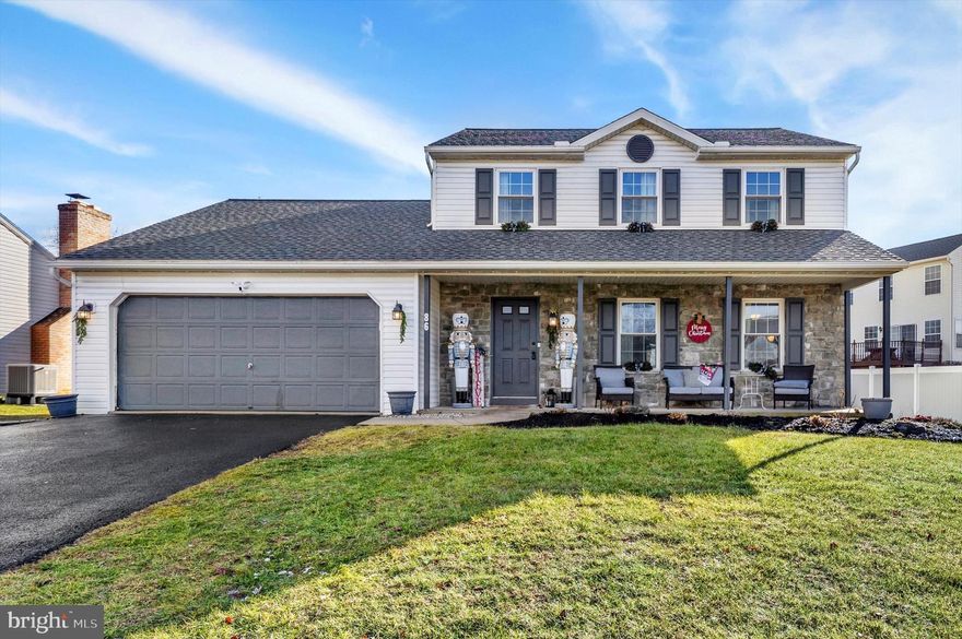 You must see this beautiful 3 bedroom, 2 full bath, 2 half bath home located in Fleetwood School District! This well-maintained 2-story is perfectly situated on a favorable lot with plenty of curb appeal and a covered front porch. Inside, you will find a welcoming foyer with lovely white Shaker paneling, a formal living room that is currently used as an office room, and which currently houses an awesome main floor laundry room with custom cabinetry, a warm formal dining room with tall wainscoting and French doors. Then there is the gorgeous kitchen, which has granite countertops, a complimentary breakfast island that seats four, stainless steel appliances, a pretty subway tile backsplash, and a large pantry. This open concept kitchen flows nicely into the family room, which is bright and spacious and highlighted by a stone surround gas fireplace with built-ins on either side, as well as a large window looking out into the backyard. An updated powder room completes this first floor. Upstairs there are 3 nicely-sized bedrooms including a roomy master bedroom with its own full bathroom and walk-in closet, and a full hallway bath. Downstairs in the large finished basement, you will find a second family/rec/game room with recessed lighting, a wet bar, beautiful wooden accent wall, and a play area. There is also plenty of storage and a another half bathroom! Outside the fully fenced backyard is just right with tons of space, a large deck, and a firepit! Other notable features of this great home include: a brand new HVAC system (2025), a new roof (2024), new floors throughout the entire main floor, steps, and upstairs (2019), a whole home water system, and an attached 2-car garage. So call today to schedule your private showing today - you will not be disappointed! **A Highest and Best deadline has been set for Tuesday, December 23rd at 3pm**