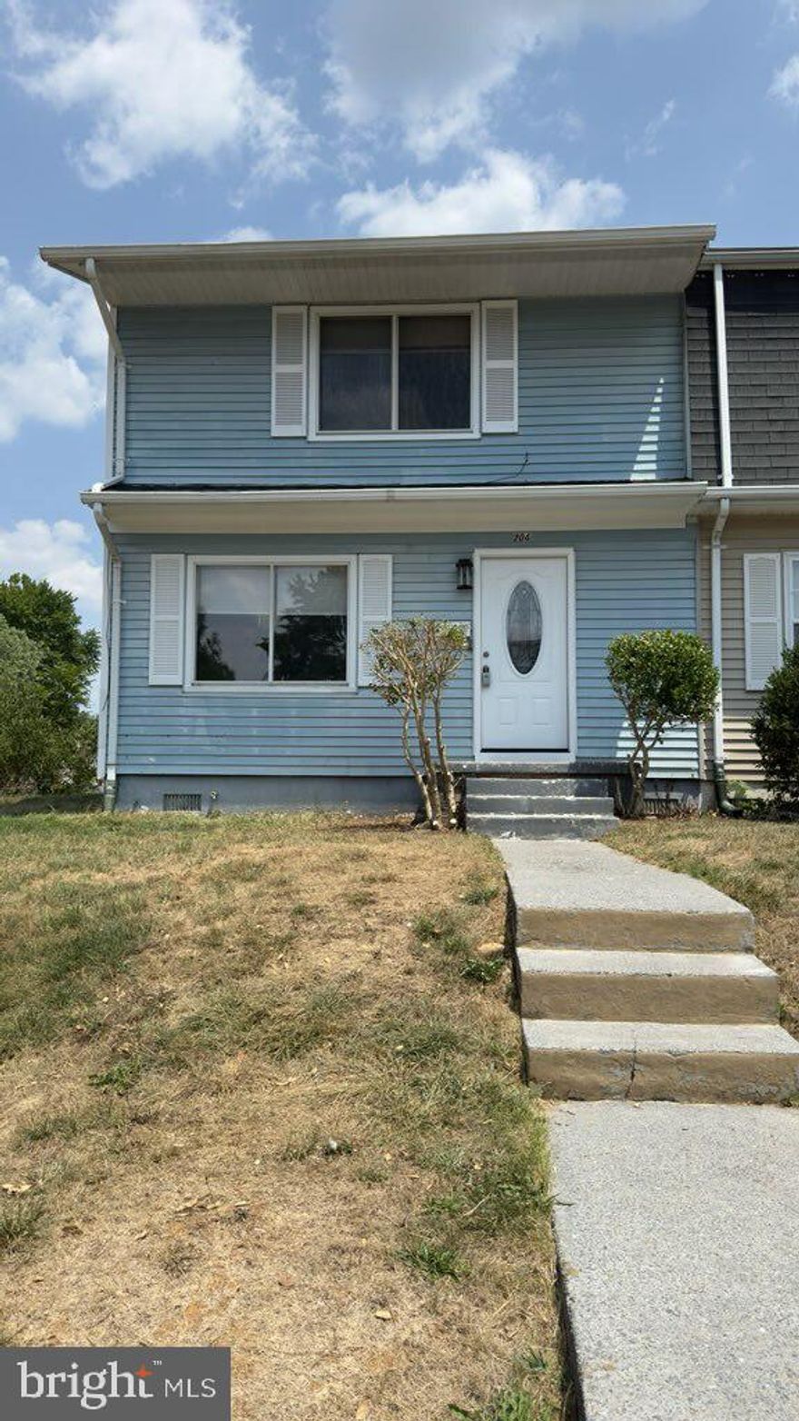 Charming and bright end unit 3 beds/2 full bath TH fully fenced with newer wood flooring on both levels including the stairs and recently painted. New front door and interior doors. New lighting fixtures. Newer granite kitchen counters, microwave,  refrigerator, stove, and newer bathroom vanities. HVAC recently replaced. Shed in backyard for extra storage. OPEN HOUSE CANCELLED Thursday, August 1st!