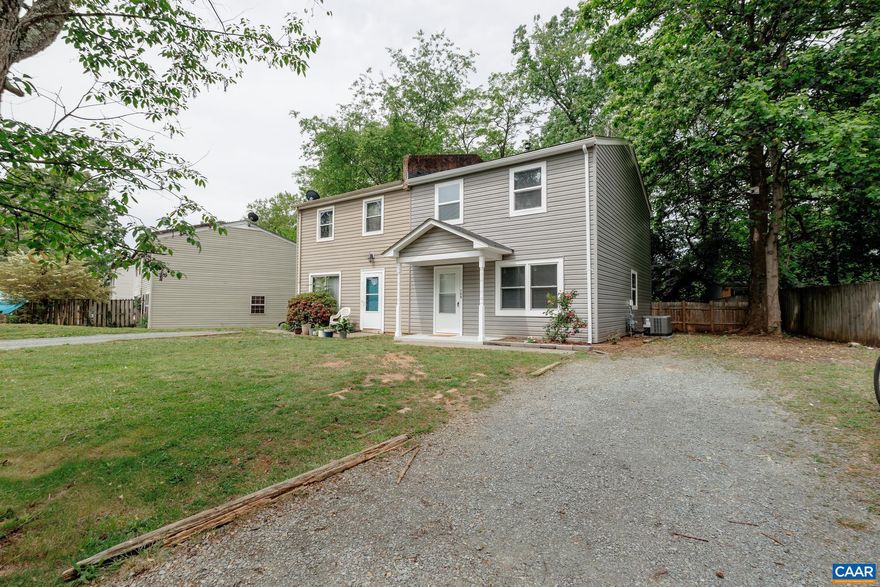 This well maintained desirable end-unit townhouse with a covered front porch is move-in ready! The thoughtful owners have already freshened up the home with new paint, a newer roof, a new HVAC unit, and newer windows! The kitchen has modern stainless steel appliances and a pantry, there's a laundry room off the kitchen for full size washers and dryers, 3 bedrooms upstairs, and a large fenced back yard with a patio! There's off-street parking for you and your guests! For outdoor enthusiasts, it?s close to both Forest Hills and Tonsler Parks, as well as Rock Creek Trail. It?s less than 5 minutes to UVA Hospital, 5 minutes from 5th Street Station shopping and restaurants, UVA and Scott Stadium is less than 10 minutes away, the Downtown Mall is 10 minutes away, and it?s right in the middle of Business I-29, Hwy 250, and I-64 for commuters. There's also public transportation nearby.