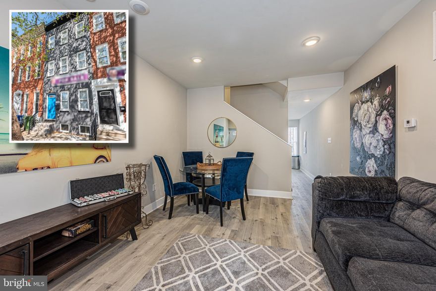 WHY RENT WHEN YOU CAN OWN THIS NEWLY RENOVATED ROWHOME WITH 3 FINISHED LEVELS OF LIVING SPACE!  Features include wood flooring throughout, an inviting living area with space for a dining area, a Chef's kitchen with ss appliances & granite counters, 2nd level with 2 bedrooms and 1 full bath, 3rd level Primary bedroom suite with a full bath, and an unfinished basement that's perfect for storage!  Property is eligible for 10K Vacants to Value grant and is convenient to UMMC, downtown Baltimore, stadiums, and major roadways!  Also see 1005 N. Mount St. for a different floorplan from the same builder.