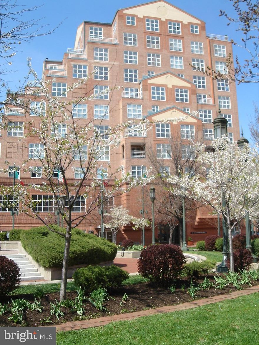 Excellent 2 bedroom unit, beautiful real wood floors throughout plus stunning 10th floor city views from over-sized European style windows is available in Scarlett Place. This building is uniquely located steps from Little Italy, Harbor East, and the Inner Harbor giving you easy access to dining, shopping, and entertainment. This building has an indoor pool, fitness center, 24/7 front desk, and shared terrace with BBQ grills. One parking space is included in rent.